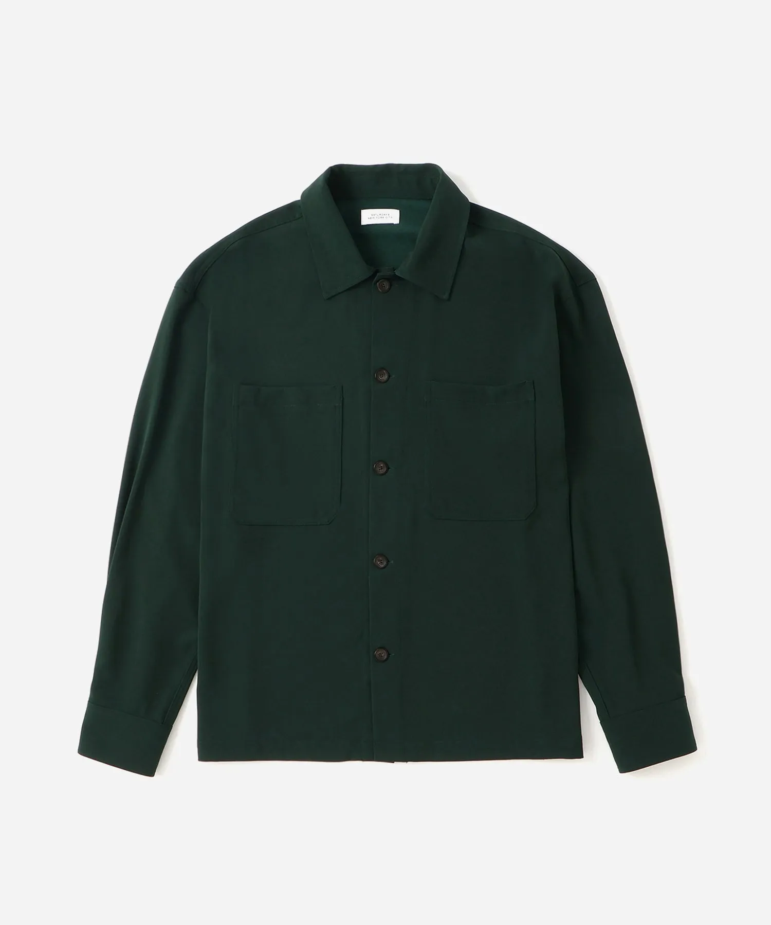 Driessen Crepe Overshirt sold by Saturdays New York City