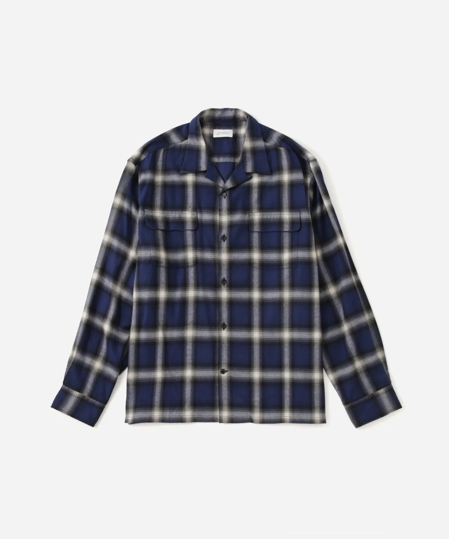 Marco Ombre Check Long Sleeve Shirt sold by Saturdays New York City