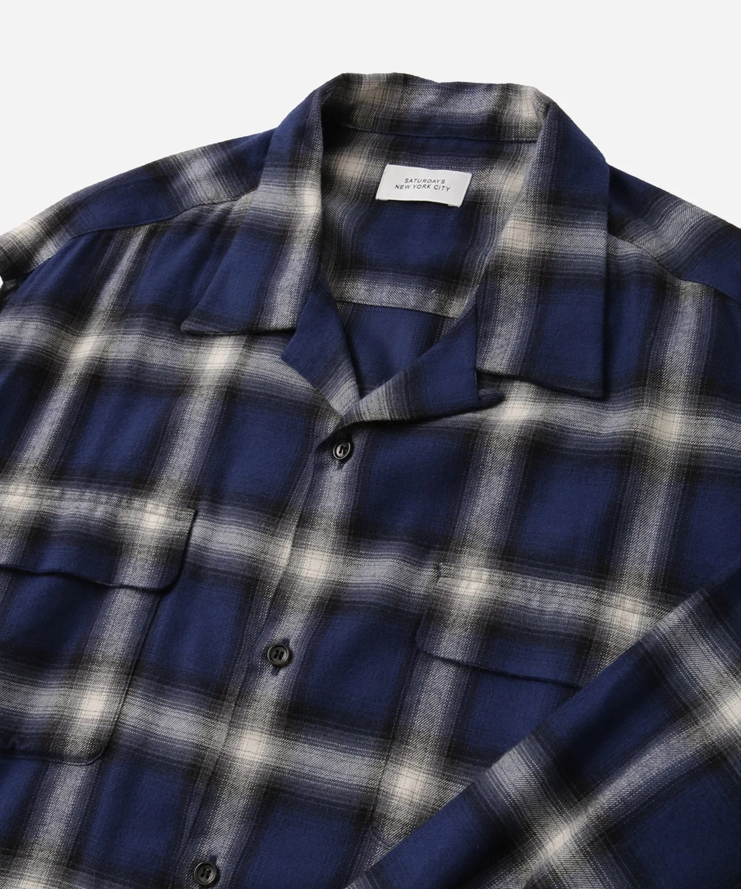 Marco Ombre Check Long Sleeve Shirt sold by Saturdays New York City product image thumbnail 4
