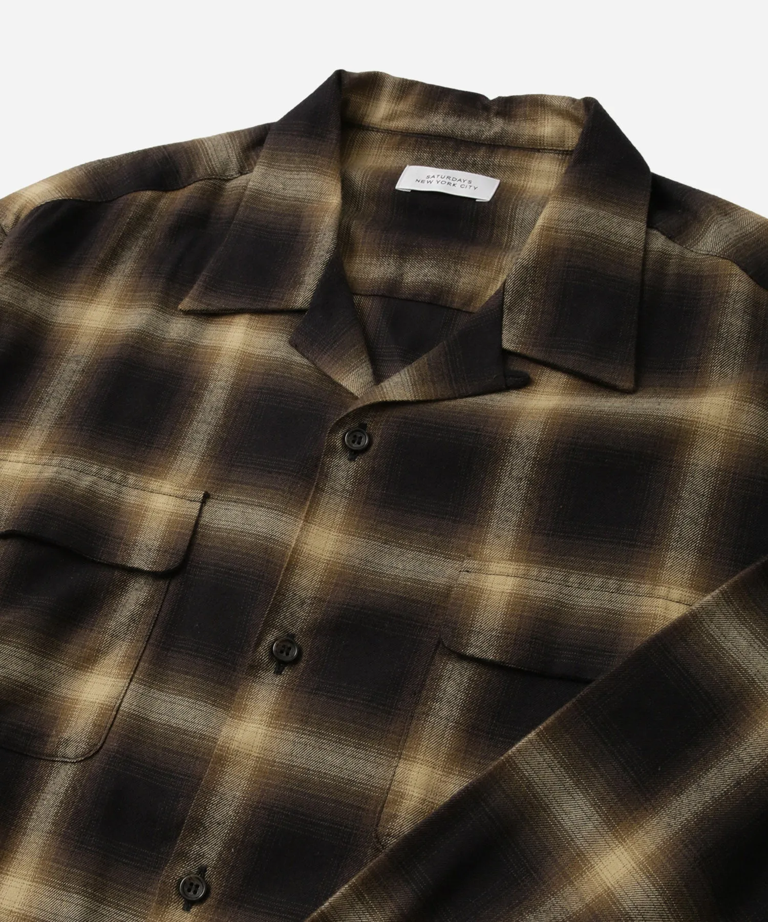 Marco Ombre Check Long Sleeve Shirt sold by Saturdays New York City product image thumbnail 4