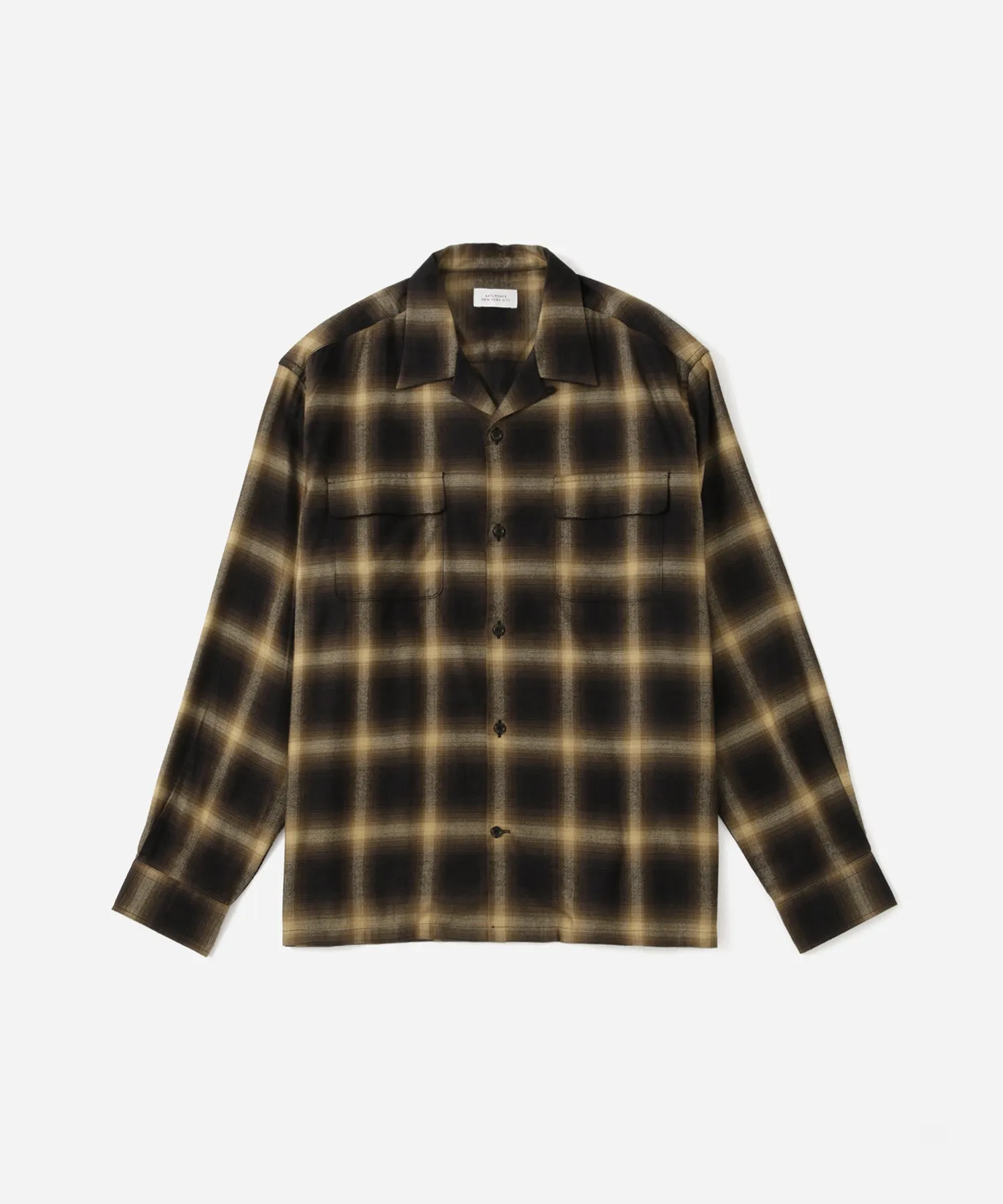 Marco Ombre Check Long Sleeve Shirt sold by Saturdays New York City