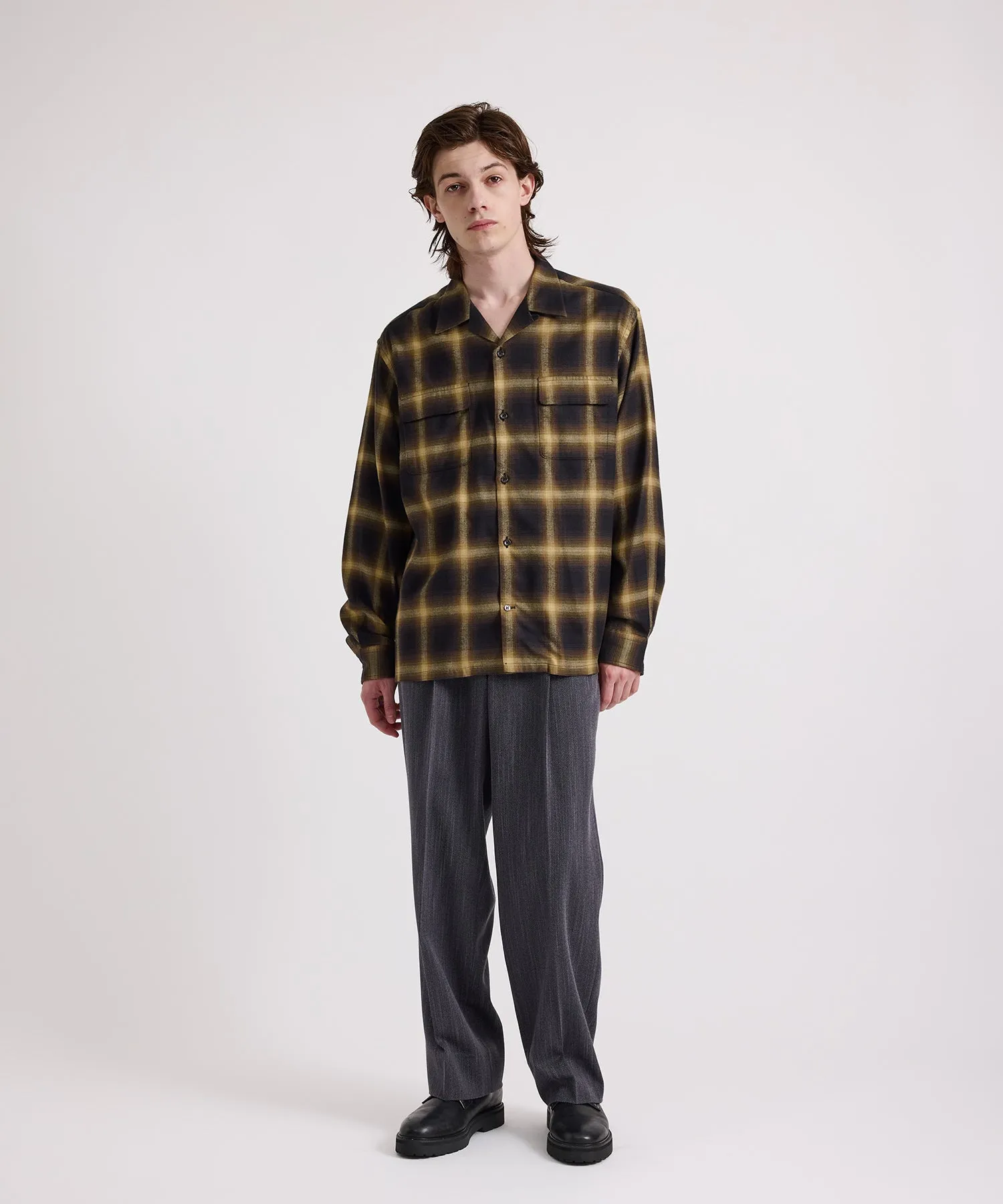 Marco Ombre Check Long Sleeve Shirt sold by Saturdays New York City product image thumbnail 3