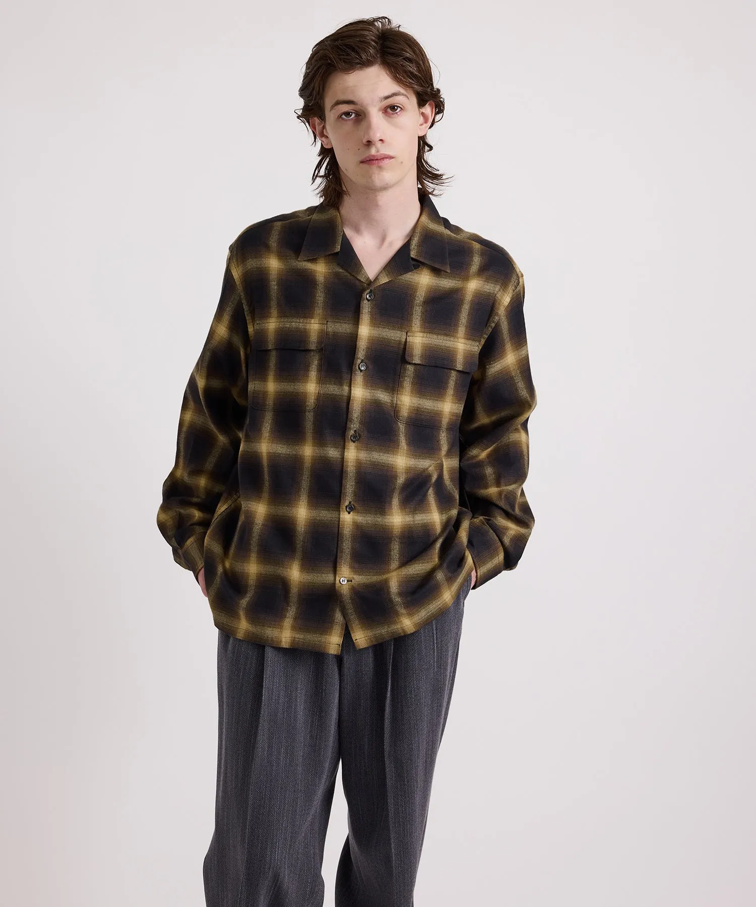 Marco Ombre Check Long Sleeve Shirt sold by Saturdays New York City product image thumbnail 2
