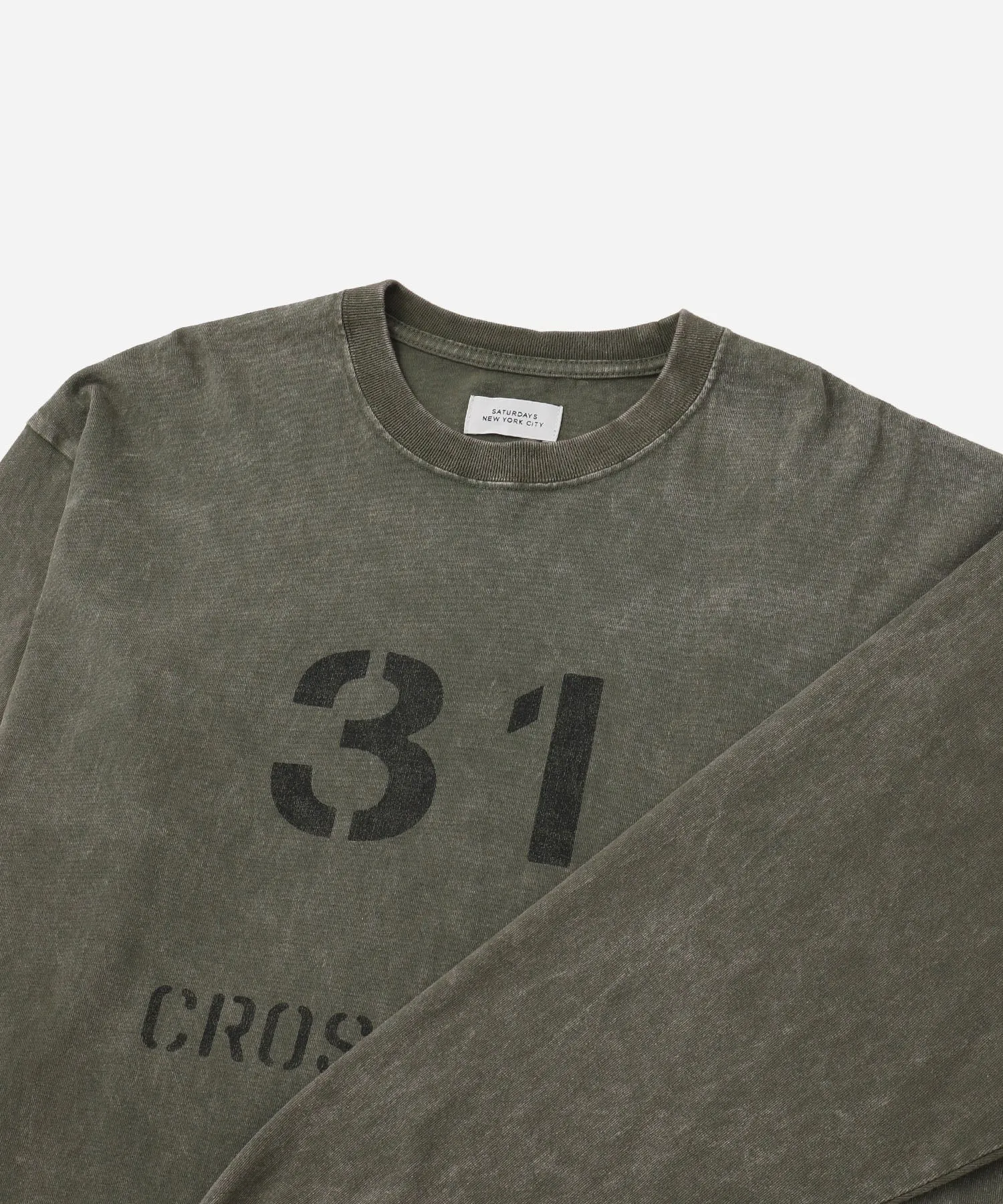 Crosby Stencil Print Relaxed Long Sleeve Tee sold by Saturdays New York City product image thumbnail 4