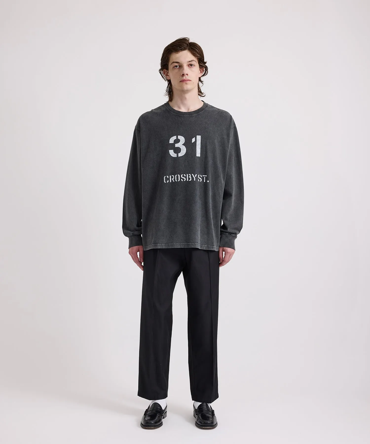 Crosby Stencil Print Relaxed Long Sleeve Tee sold by Saturdays New York City product image thumbnail 3