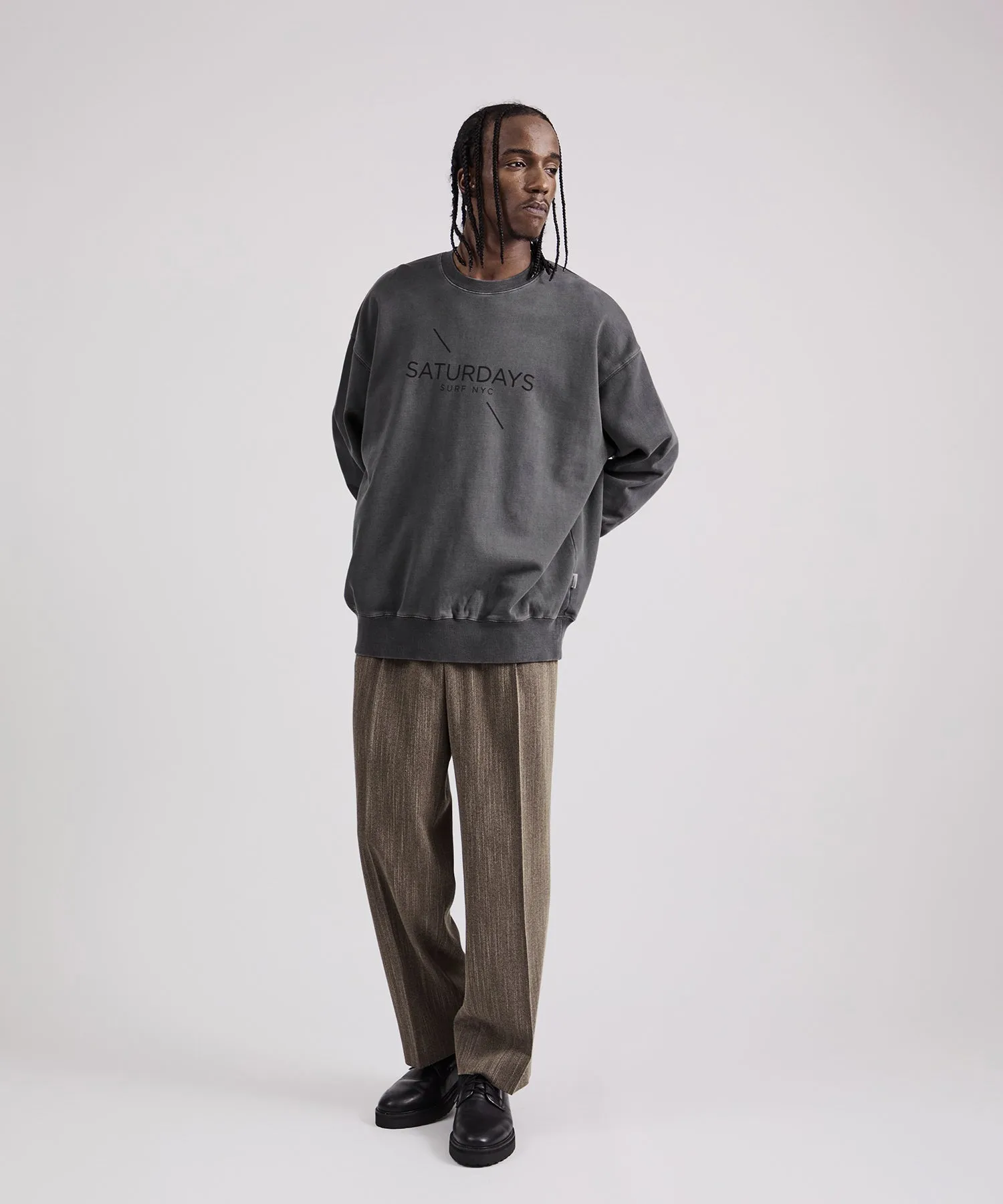 Bowery Pigment Dye Surf Sweatshirt sold by Saturdays New York City product image thumbnail 3
