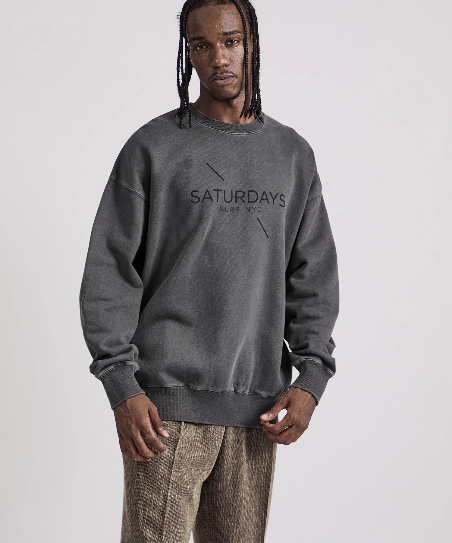 Bowery Pigment Dye Surf Sweatshirt sold by Saturdays New York City product image thumbnail 2