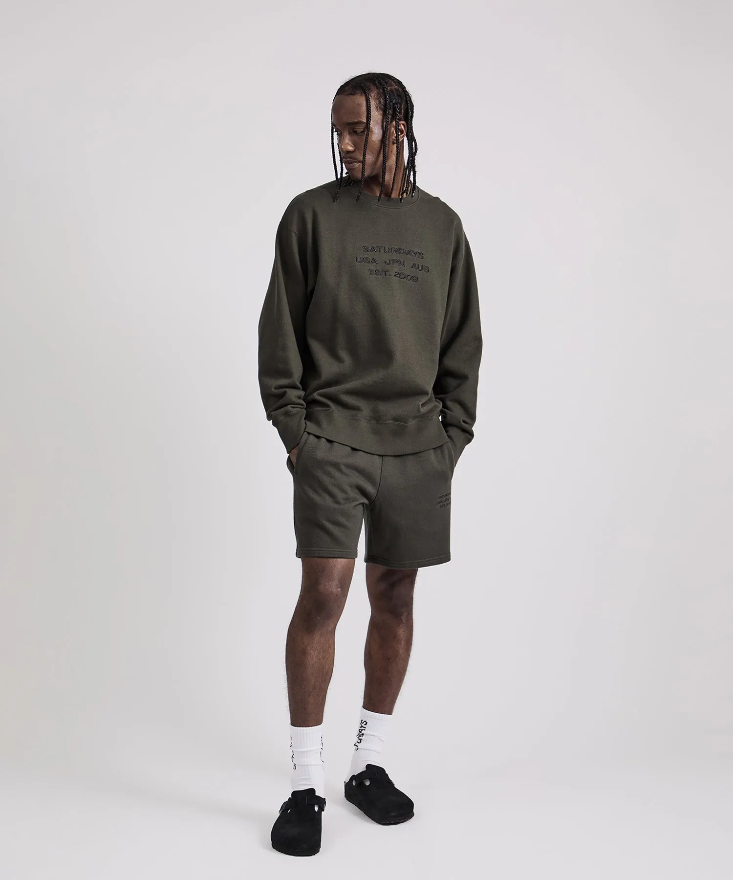 Bowery Dobby Weave International Sweatshirt sold by Saturdays New York City product image thumbnail 3