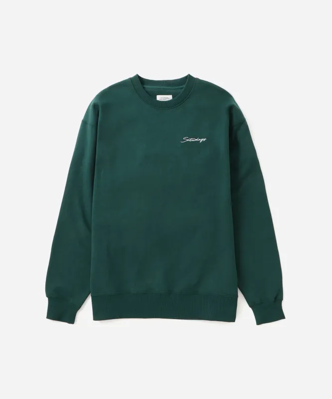Bowery Script Embroidered Sweatshirt sold by Saturdays New York City