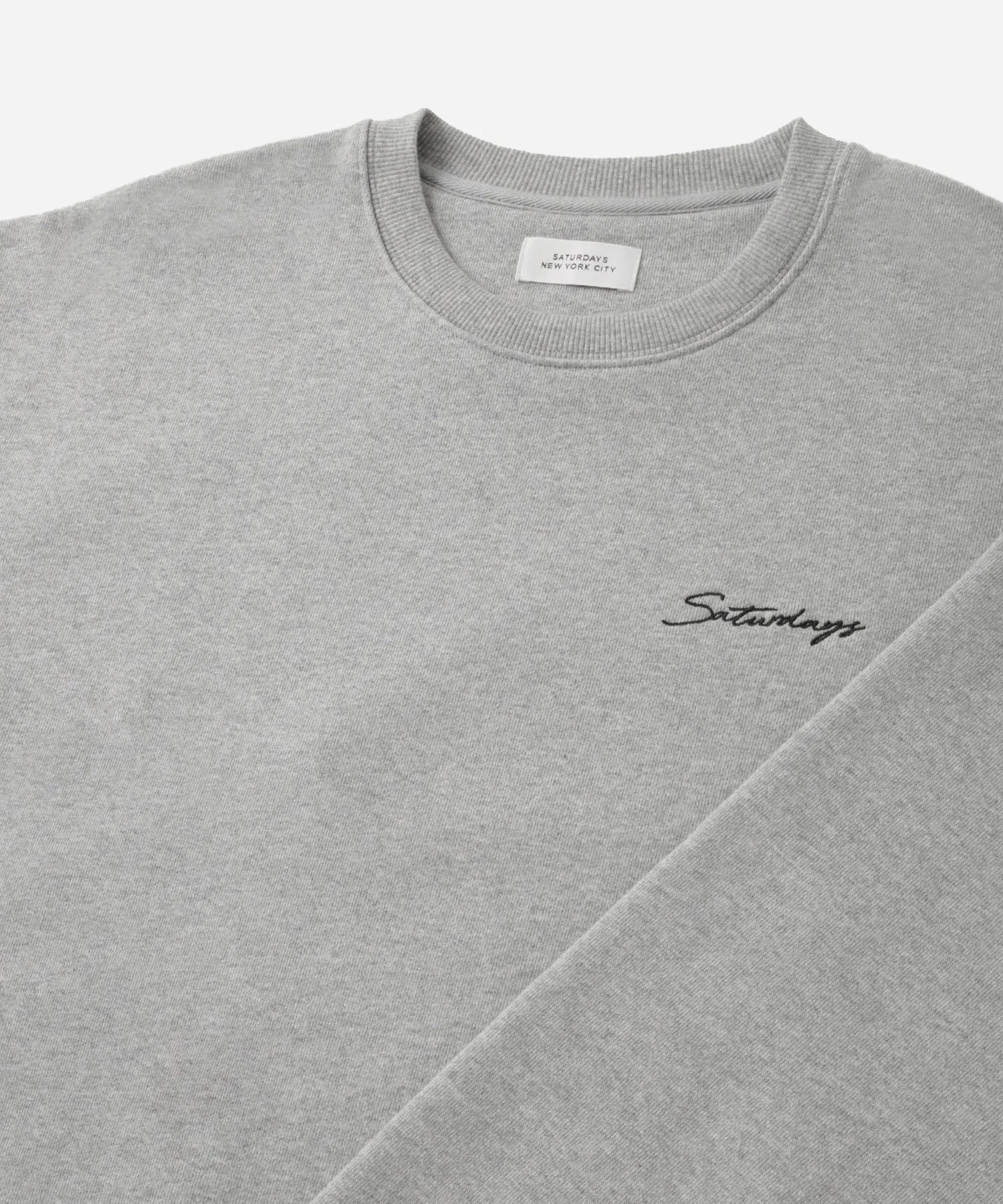 Bowery Script Embroidered Sweatshirt sold by Saturdays New York City product image thumbnail 4