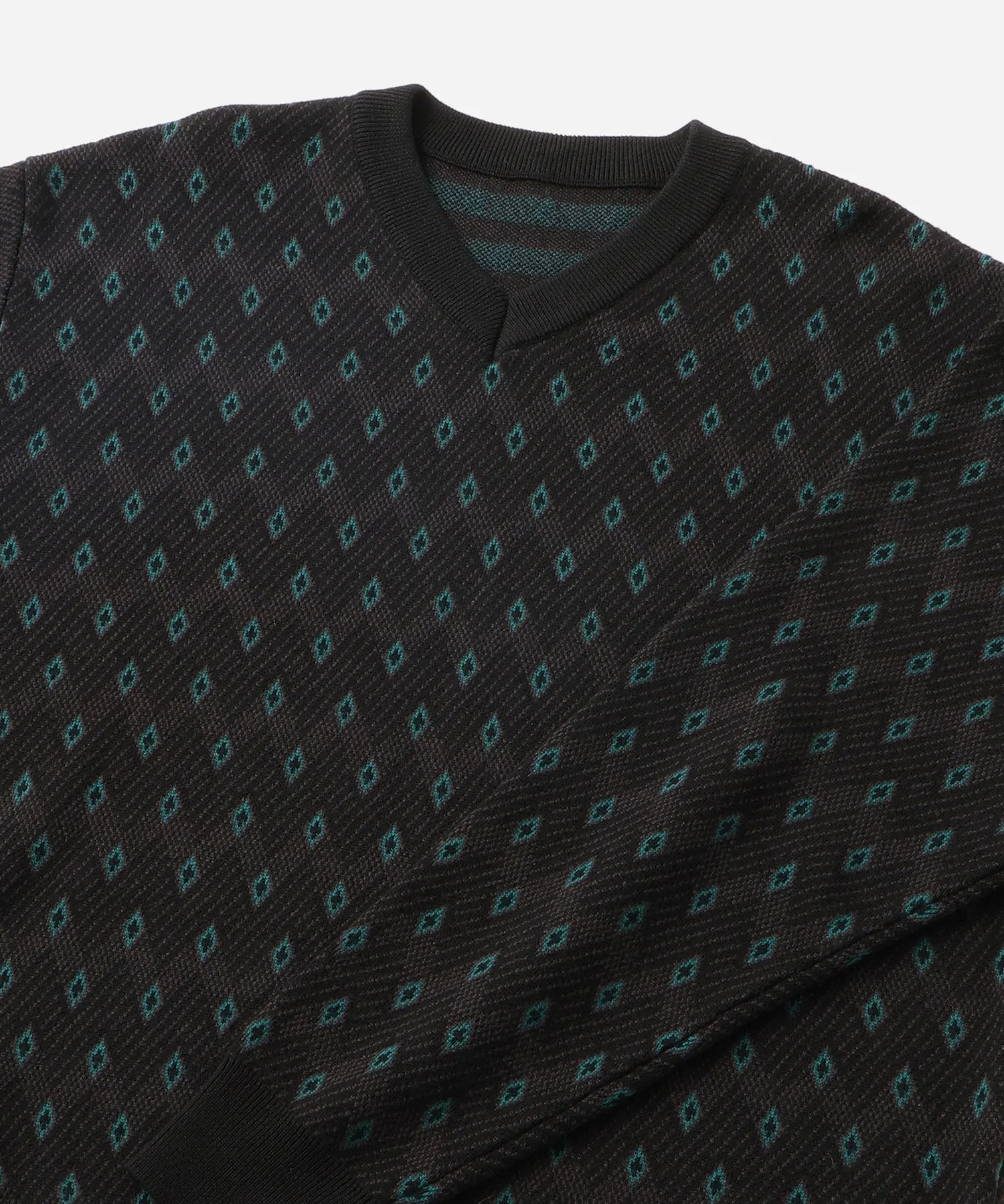 Charles Jacquard V-Neck Sweater sold by Saturdays New York City product image thumbnail 4