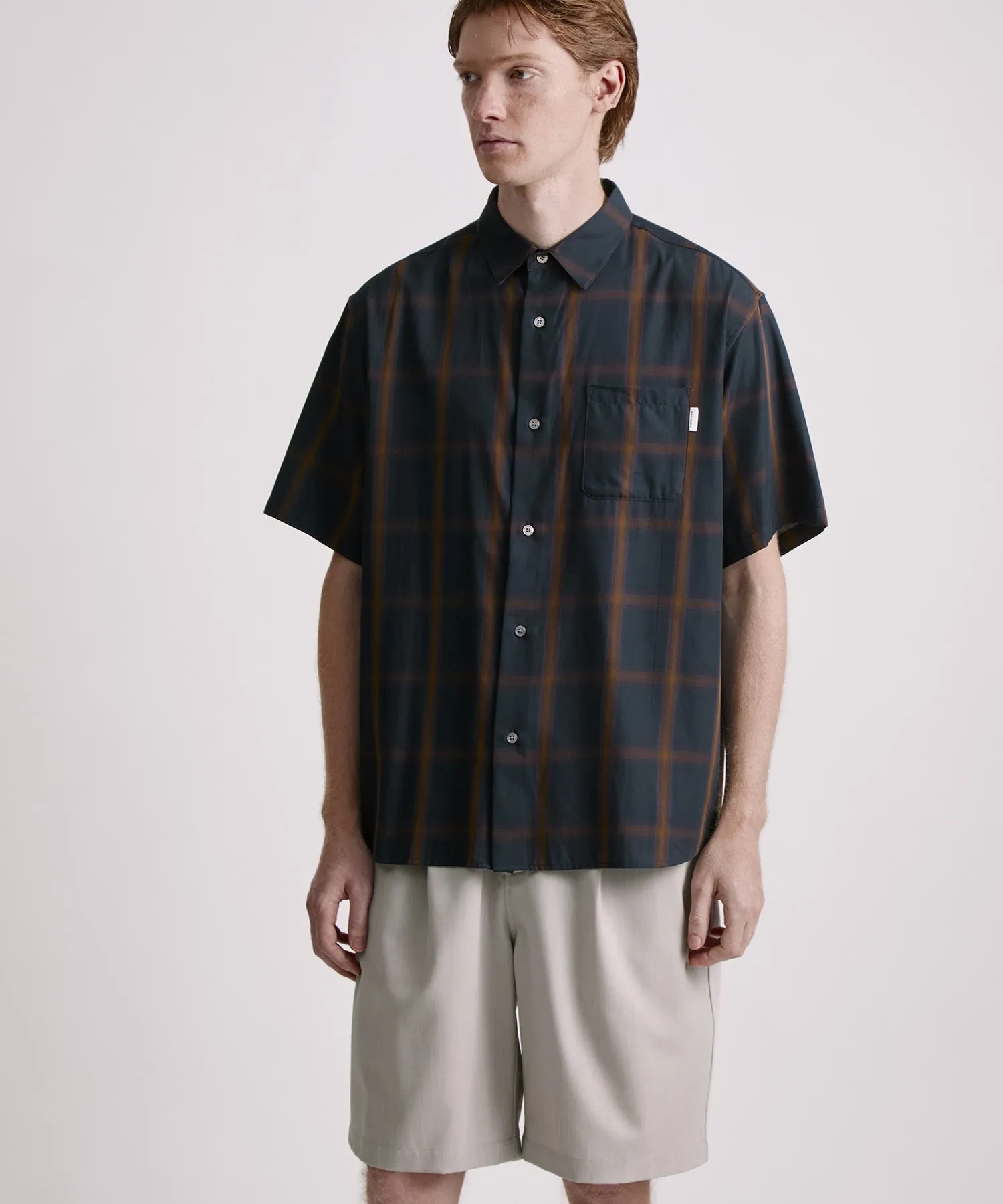 Bruce Ombre Check Short Sleeve Shirt sold by Saturdays New York City product image thumbnail 2
