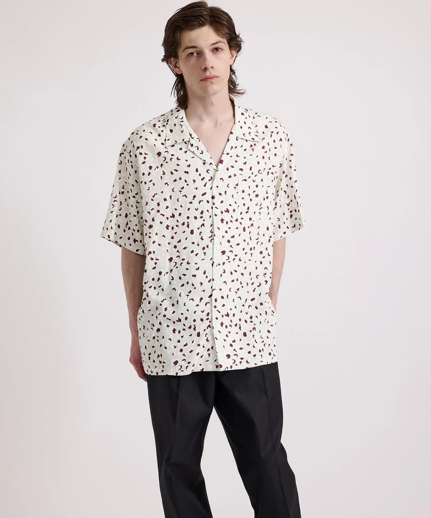 Canty Leopard Short Sleeve Shirt sold by Saturdays New York City product image thumbnail 2