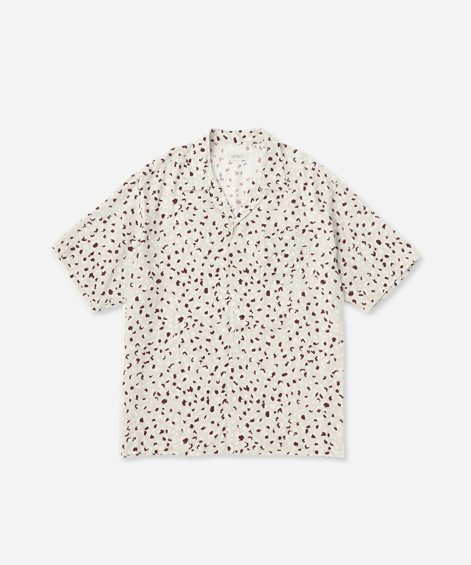 Canty Leopard Short Sleeve Shirt sold by Saturdays New York City