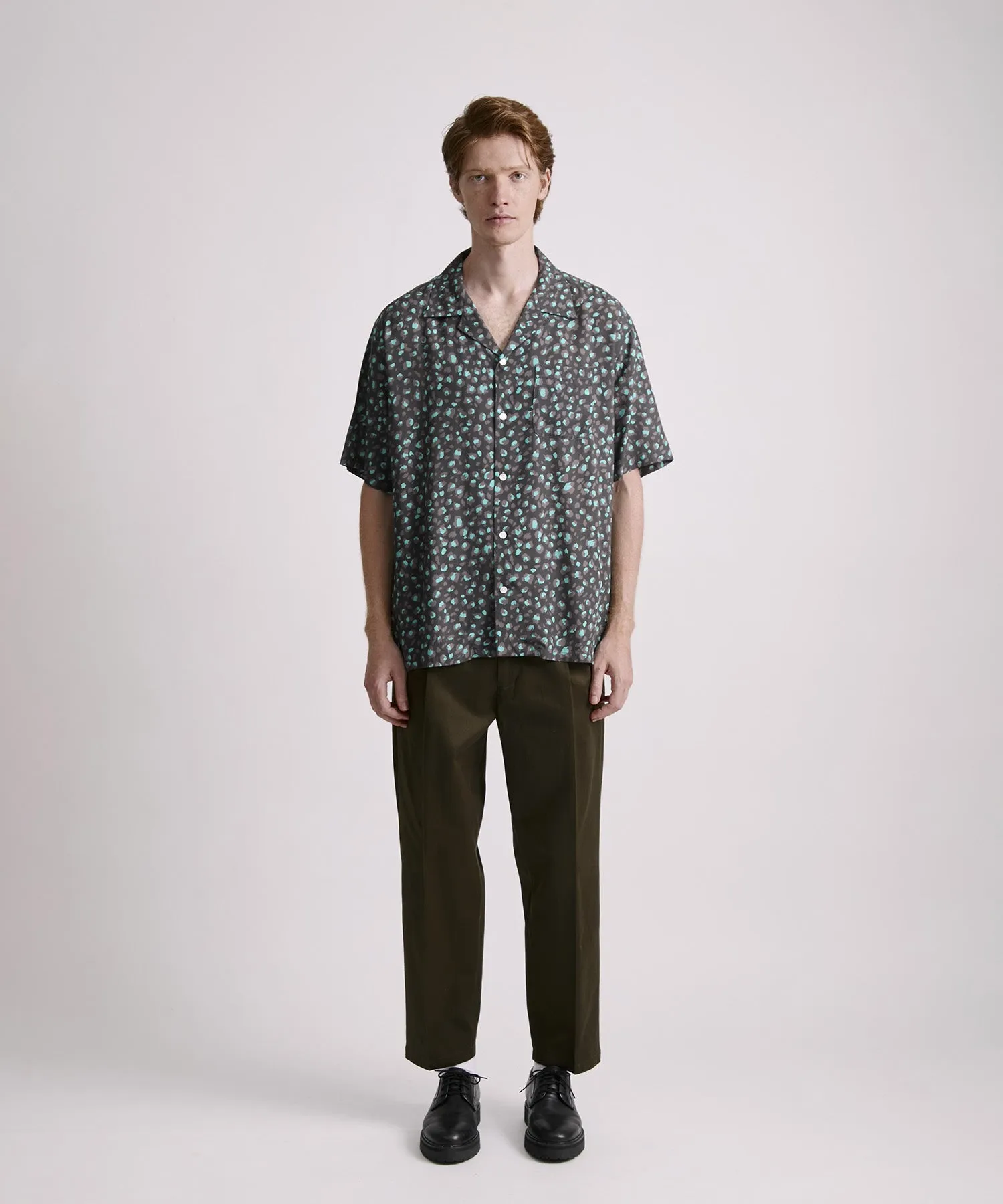 Canty Leopard Short Sleeve Shirt sold by Saturdays New York City product image thumbnail 3