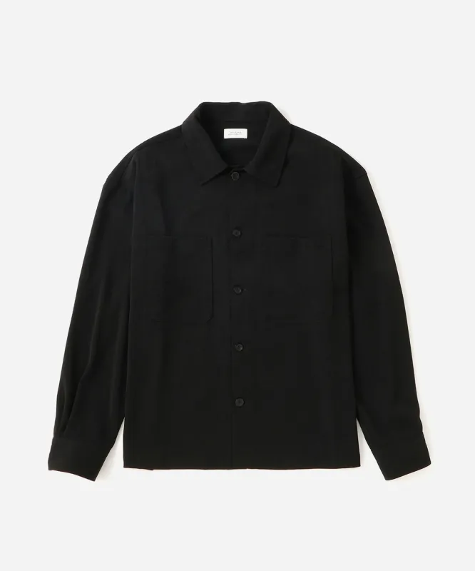 Driessen Crepe Overshirt sold by Saturdays New York City