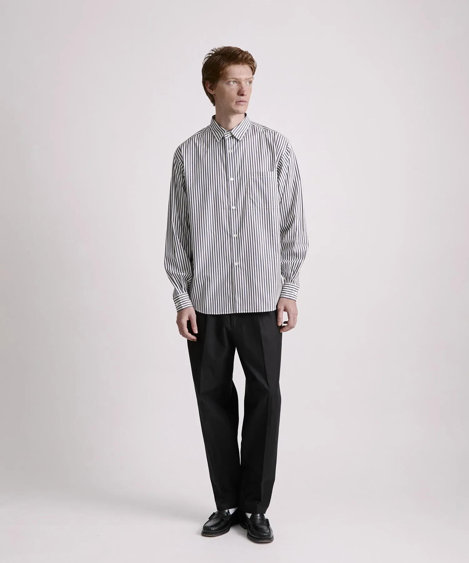 Crosby Stripe Long Sleeve Shirt sold by Saturdays New York City product image thumbnail 3