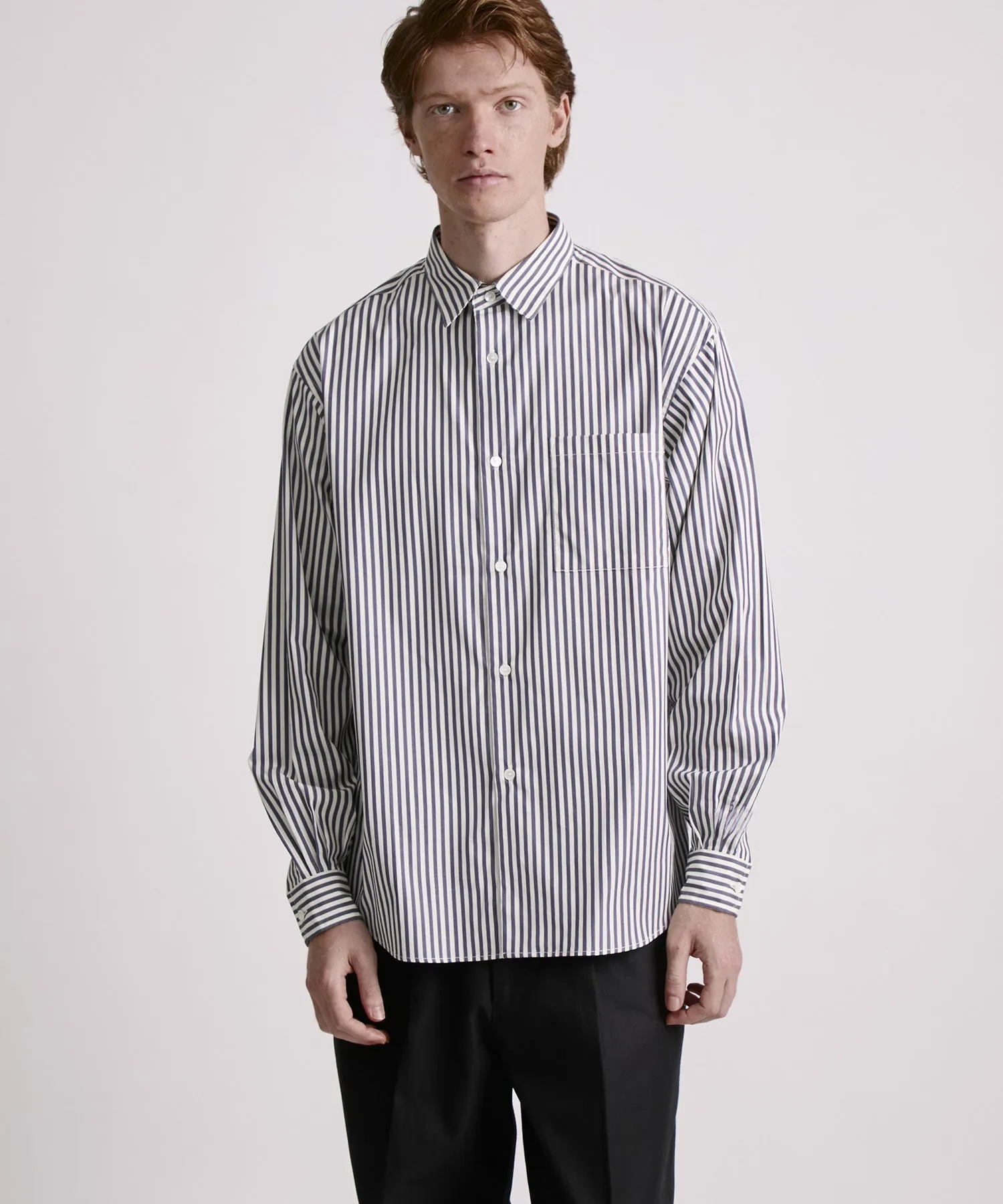 Crosby Stripe Long Sleeve Shirt sold by Saturdays New York City product image thumbnail 2