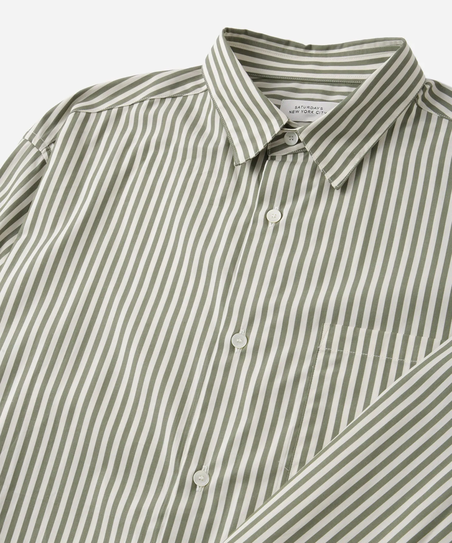 Crosby Stripe Long Sleeve Shirt sold by Saturdays New York City product image thumbnail 4