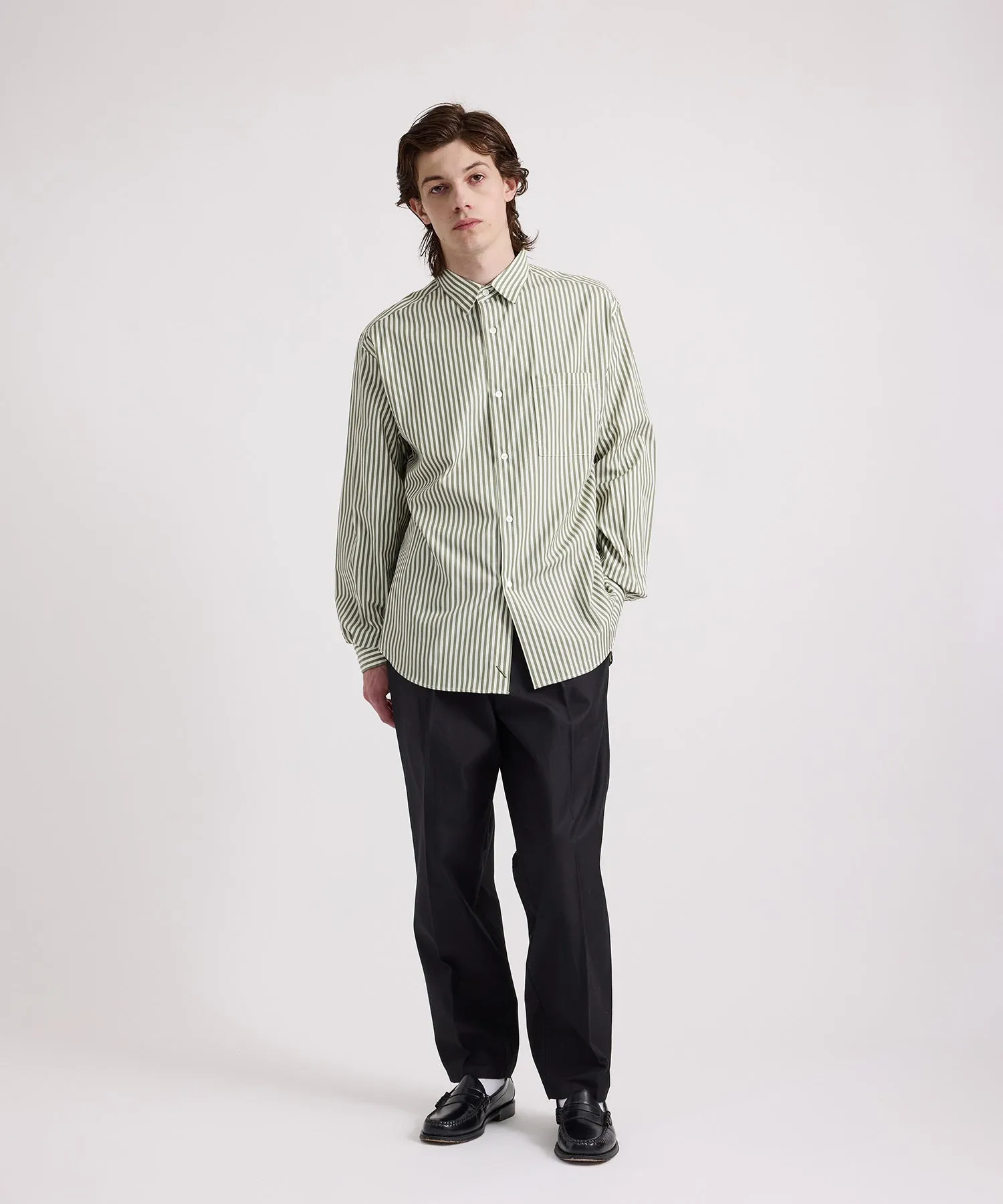 Crosby Stripe Long Sleeve Shirt sold by Saturdays New York City product image thumbnail 3