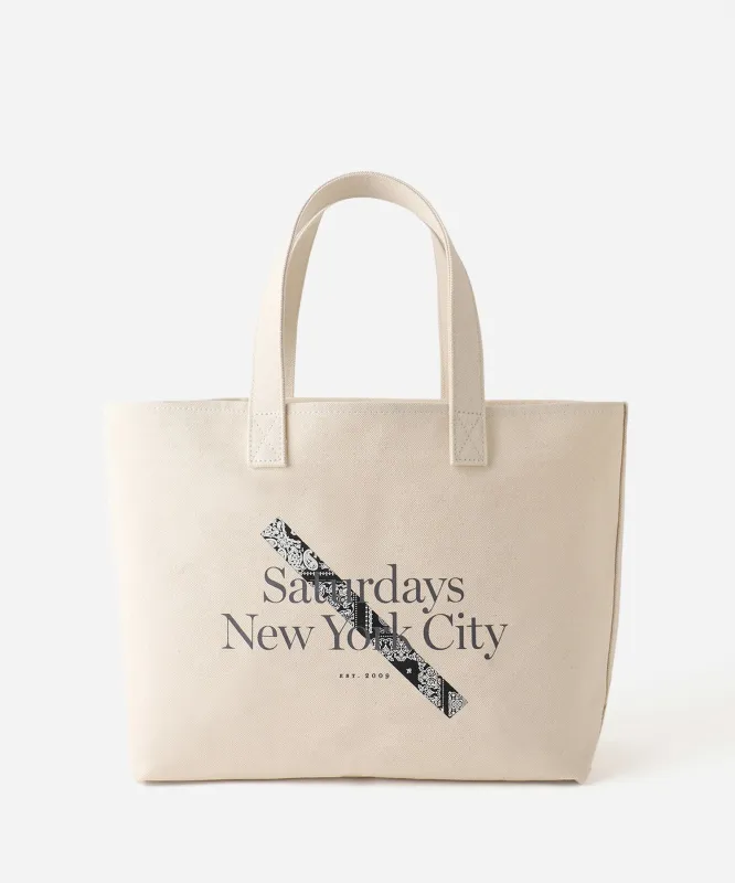 MIYAGIHIDETAKA x Saturdays Bandana Slash Tote Bag sold by Saturdays New York City