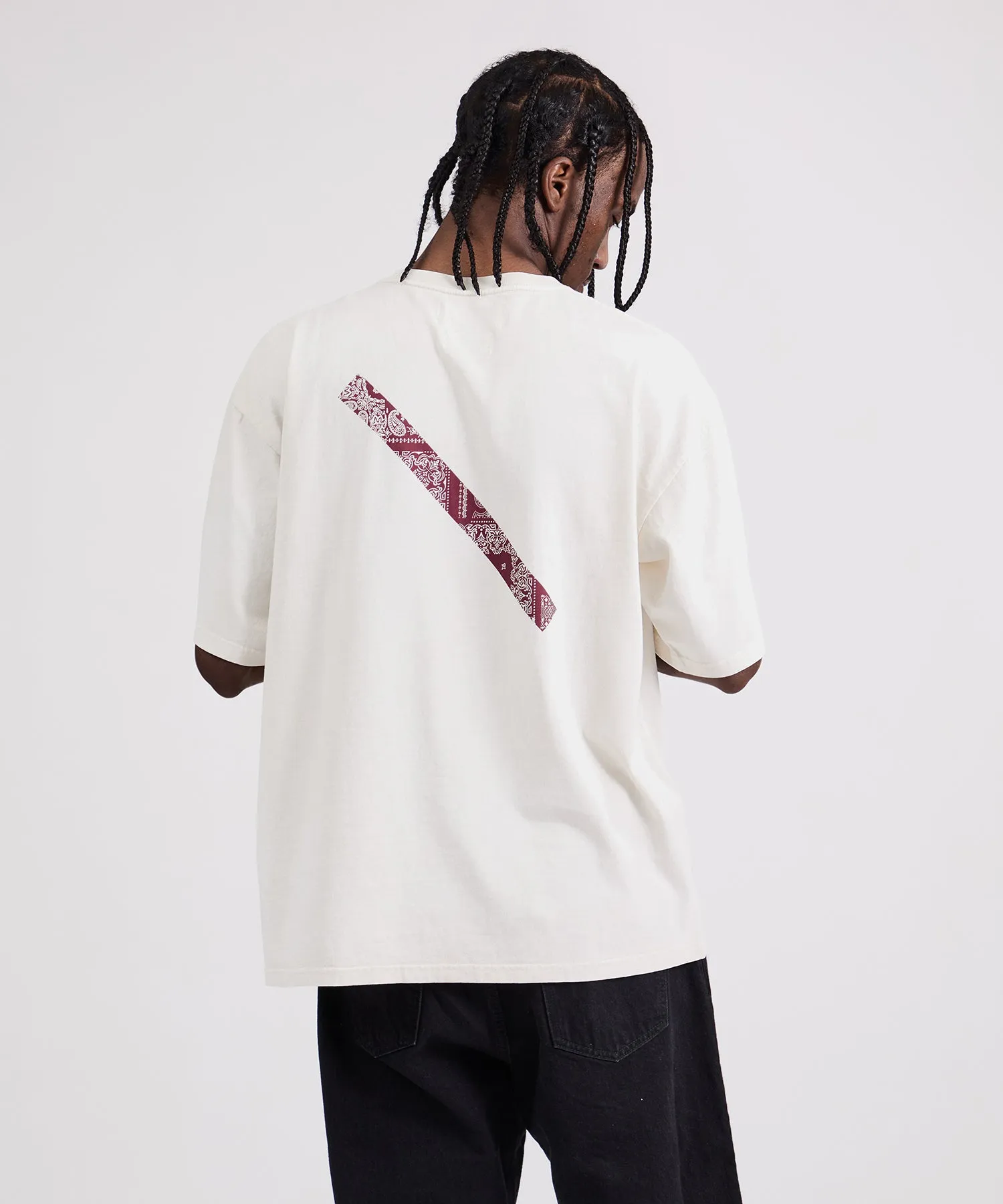 MIYAGIHIDETAKA x Saturdays Bandana Slash T-Shirt sold by Saturdays New York City product image thumbnail 2