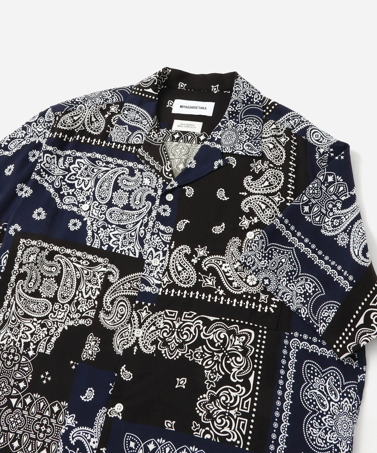 MIYAGIHIDETAKA x Saturdays Bandana Short Sleeve Shirt sold by Saturdays New York City product image thumbnail 4