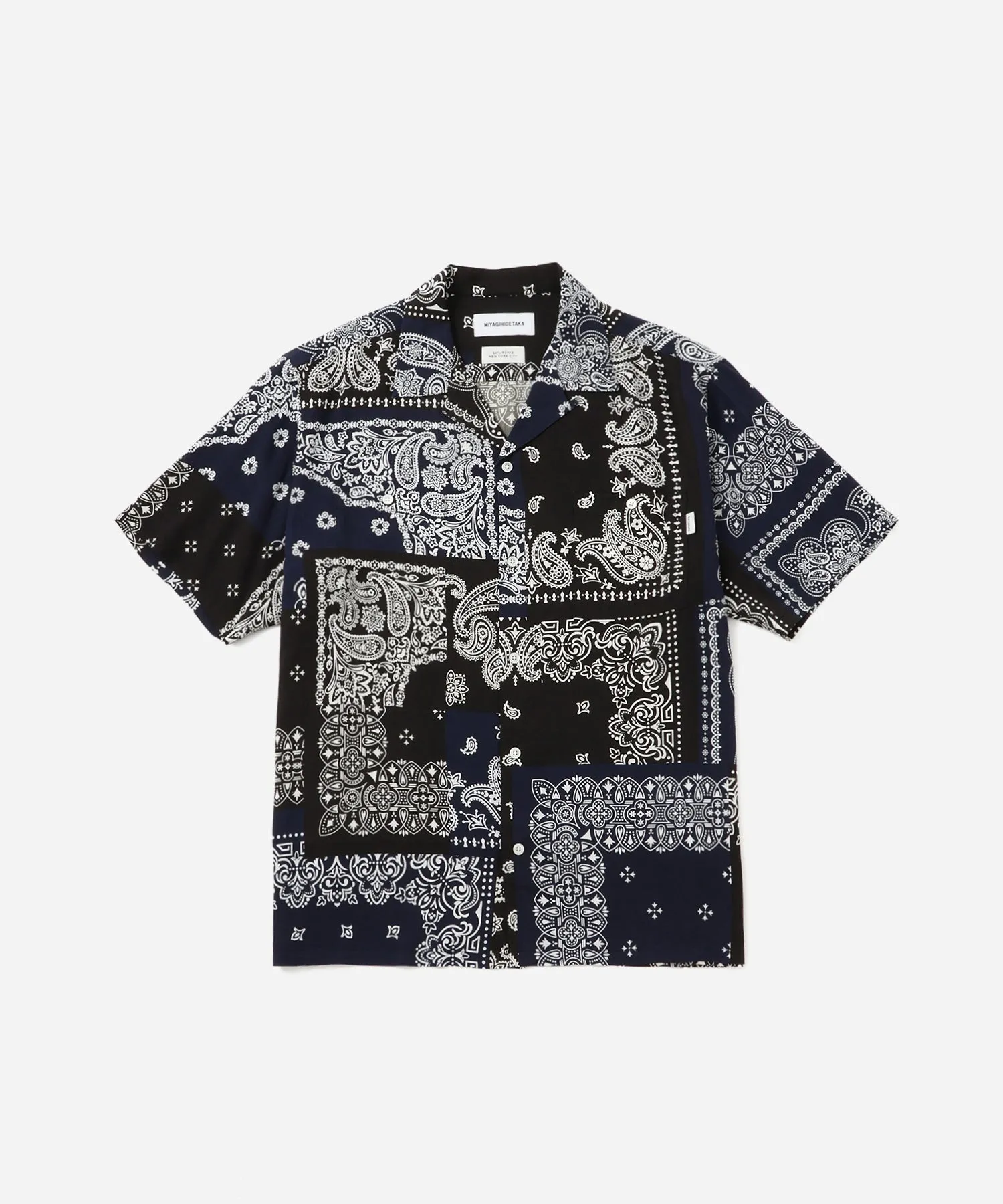 MIYAGIHIDETAKA x Saturdays Bandana Short Sleeve Shirt sold by Saturdays New York City