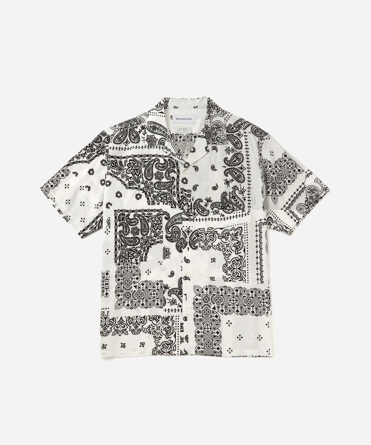 MIYAGIHIDETAKA x Saturdays Bandana Short Sleeve Shirt sold by Saturdays New York City