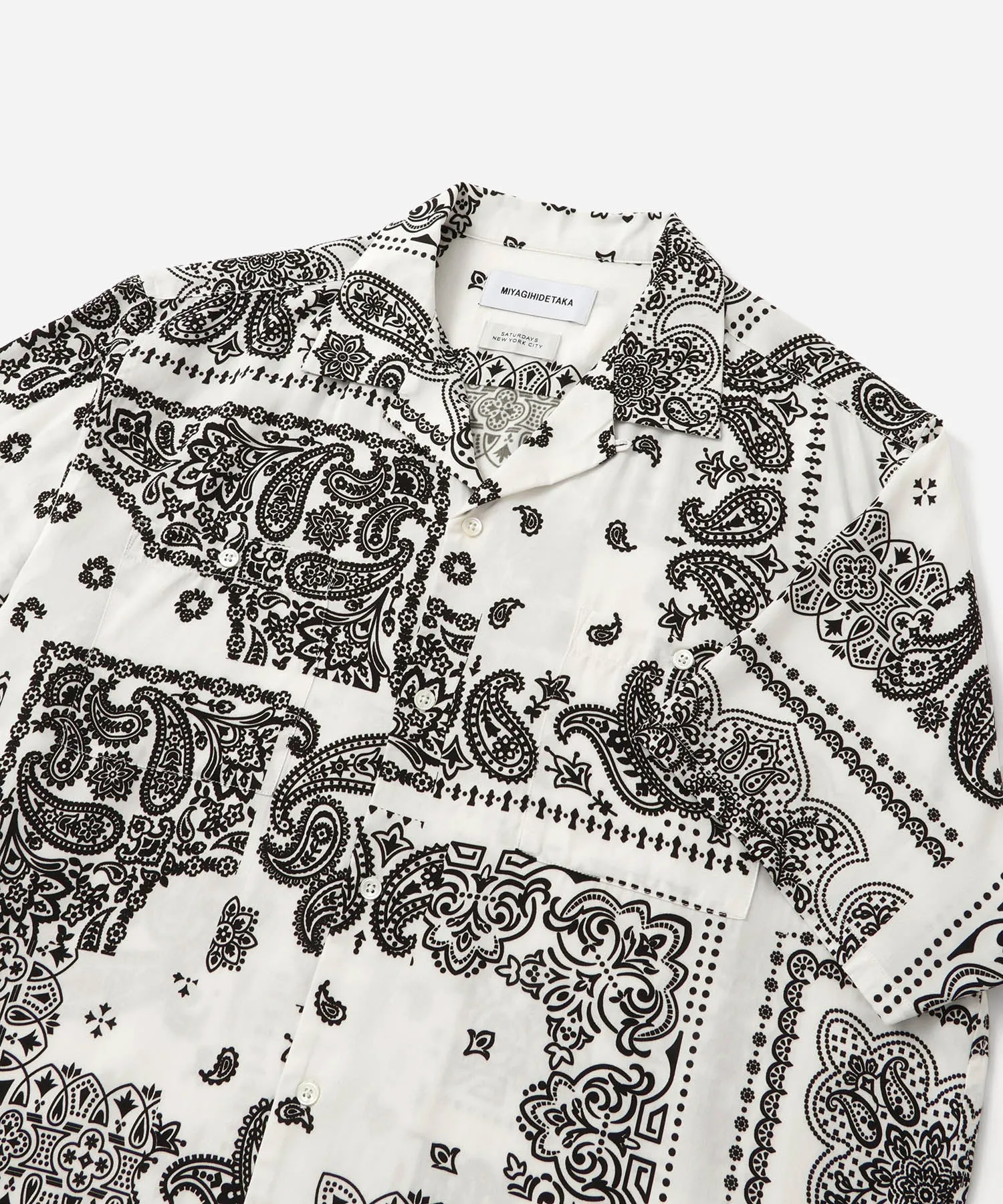 MIYAGIHIDETAKA x Saturdays Bandana Short Sleeve Shirt sold by Saturdays New York City product image thumbnail 4