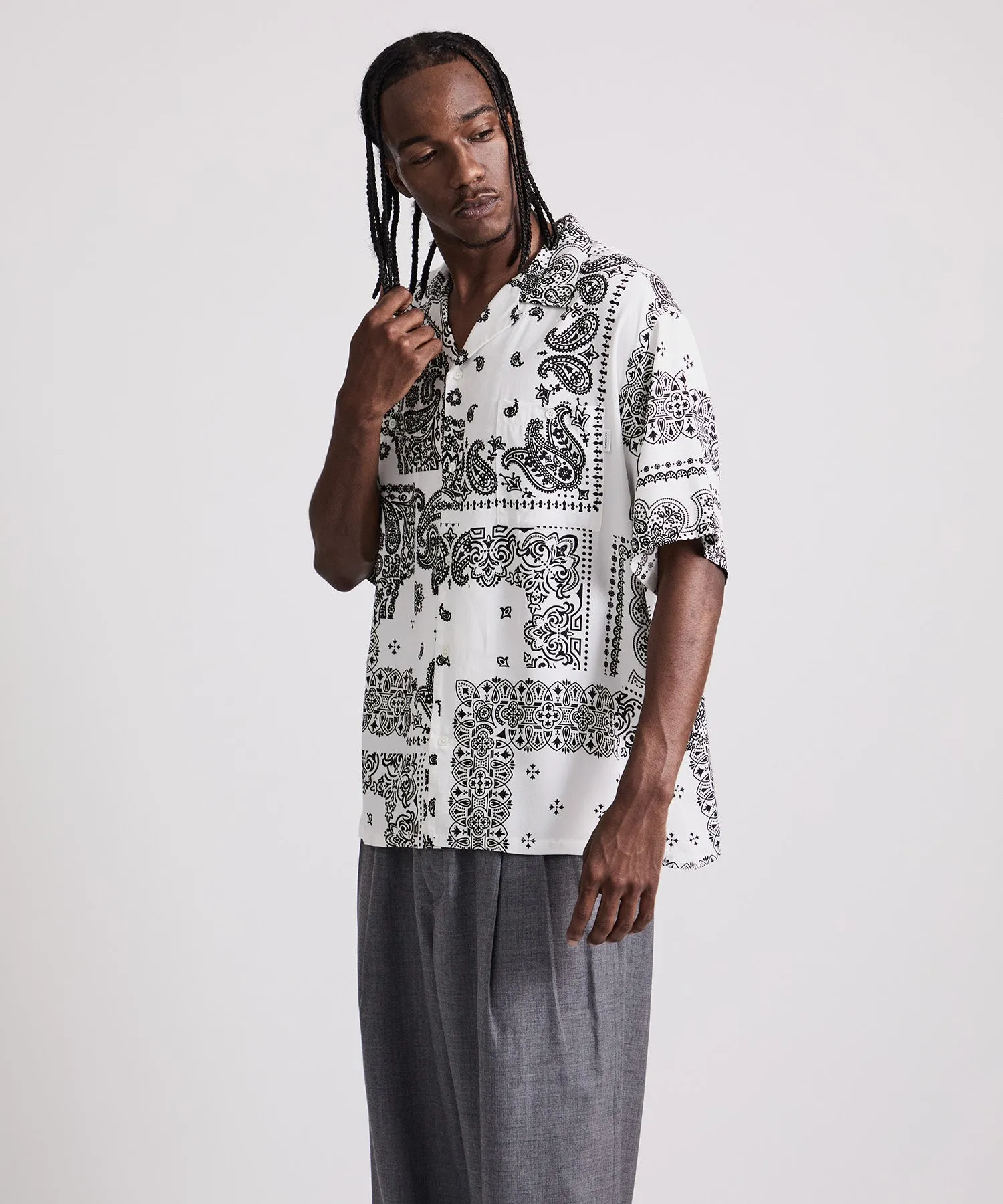 MIYAGIHIDETAKA x Saturdays Bandana Short Sleeve Shirt sold by Saturdays New York City product image thumbnail 2