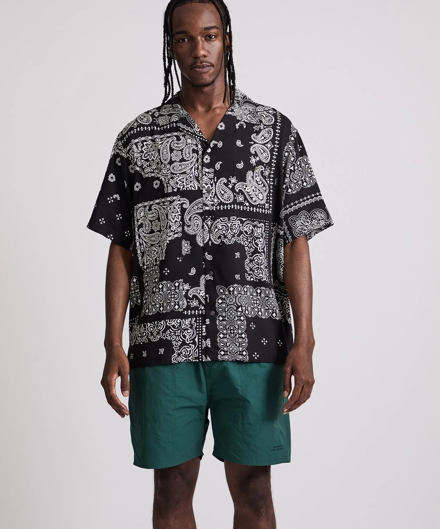 MIYAGIHIDETAKA x Saturdays Bandana Short Sleeve Shirt sold by Saturdays New York City product image thumbnail 2