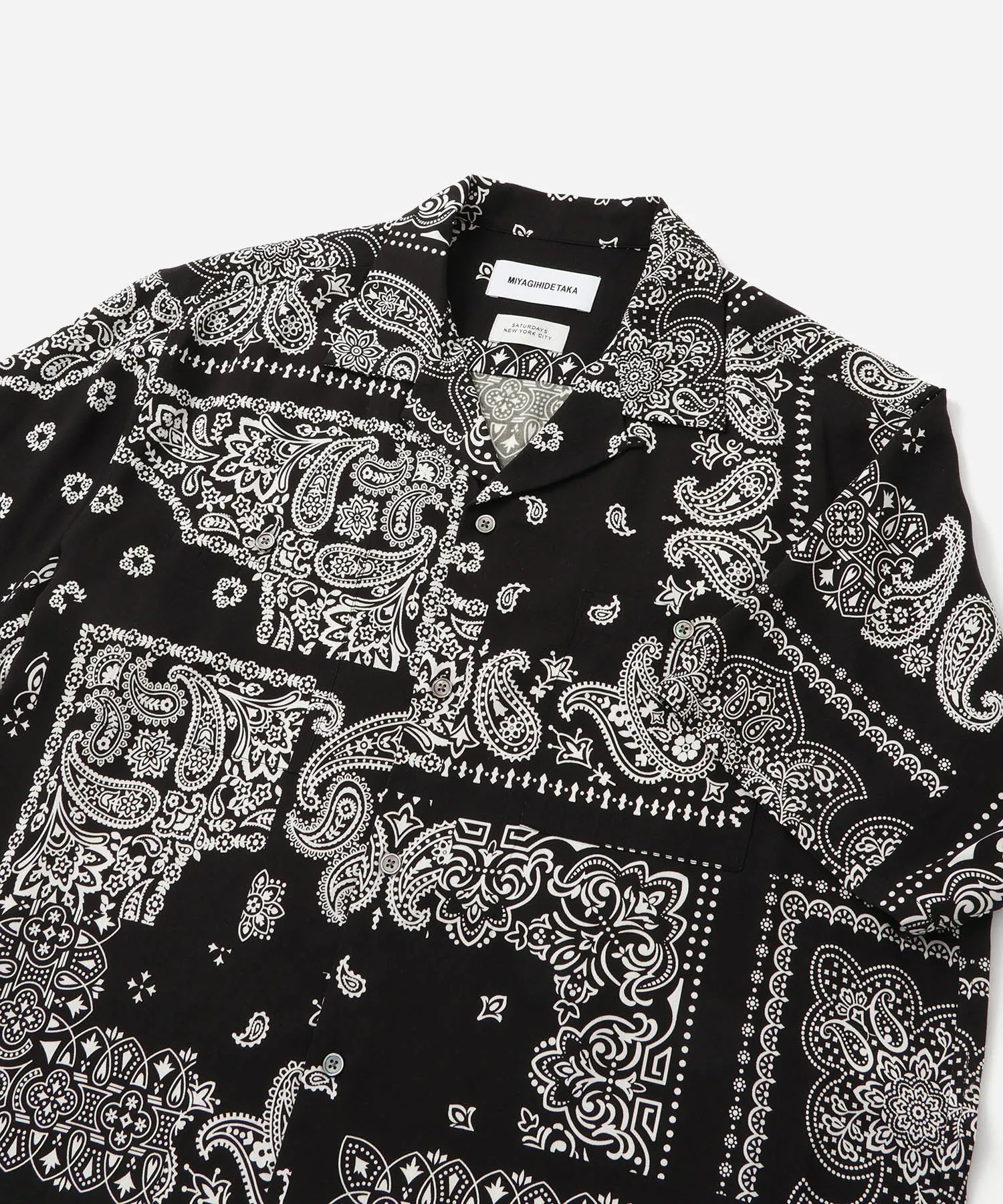 MIYAGIHIDETAKA x Saturdays Bandana Short Sleeve Shirt sold by Saturdays New York City product image thumbnail 4