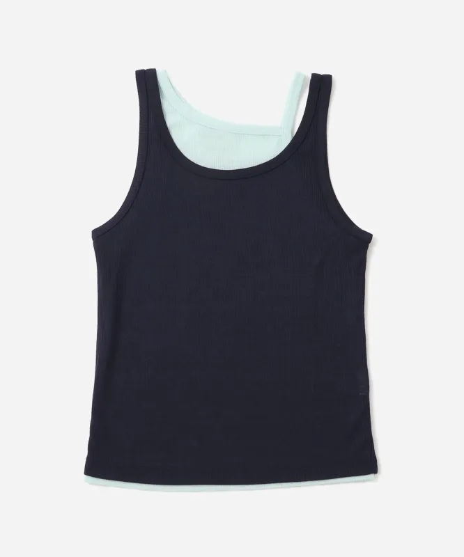 Lara Double Color Tank Top sold by Saturdays New York City