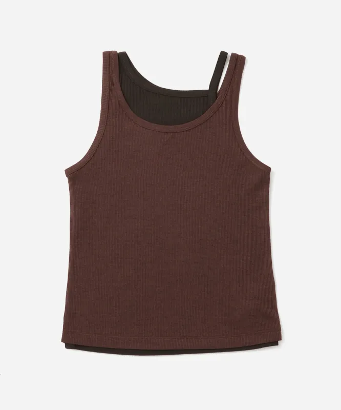 Lara Double Color Tank Top sold by Saturdays New York City
