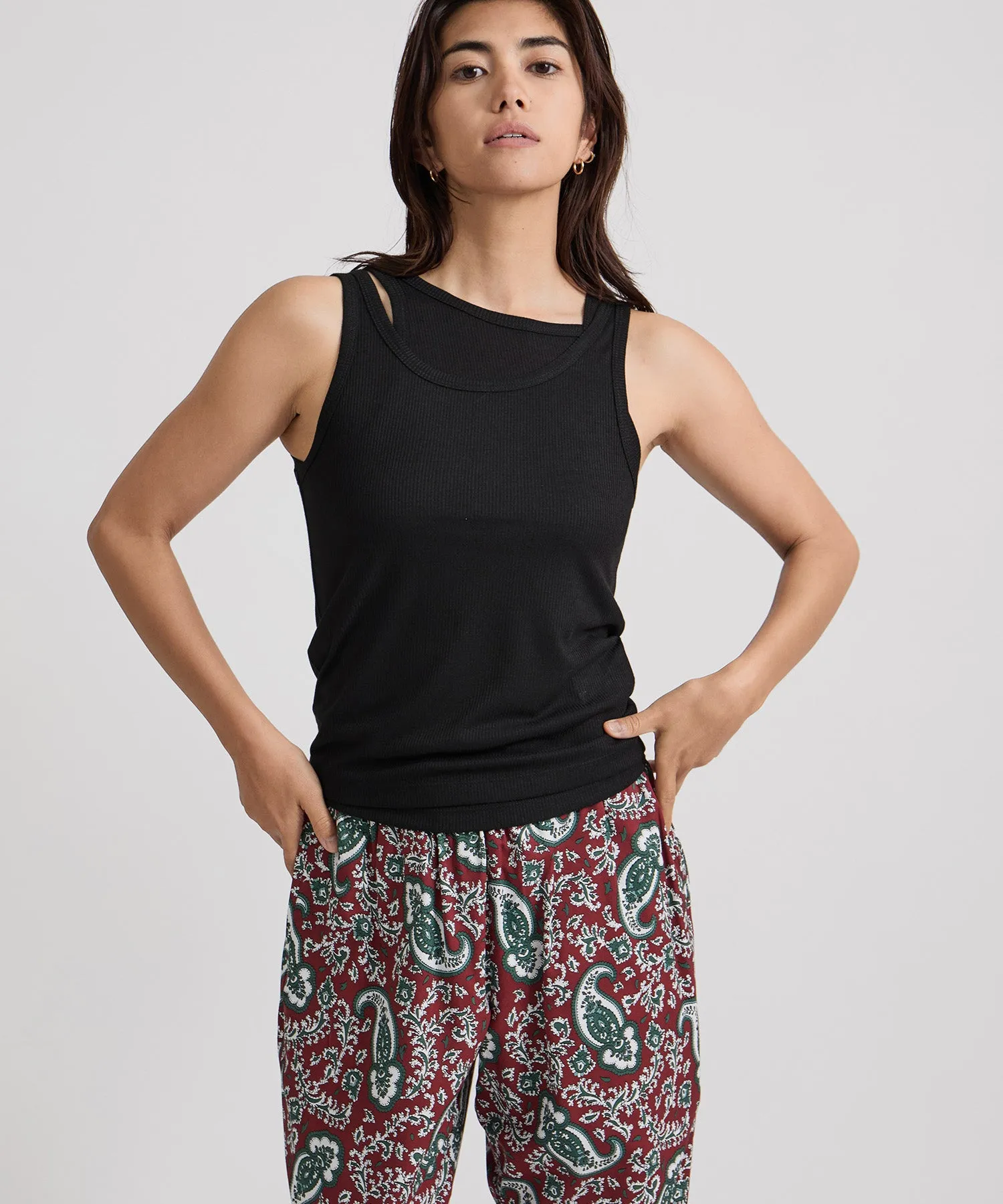 Lara Double Tank Top sold by Saturdays New York City product image thumbnail 2