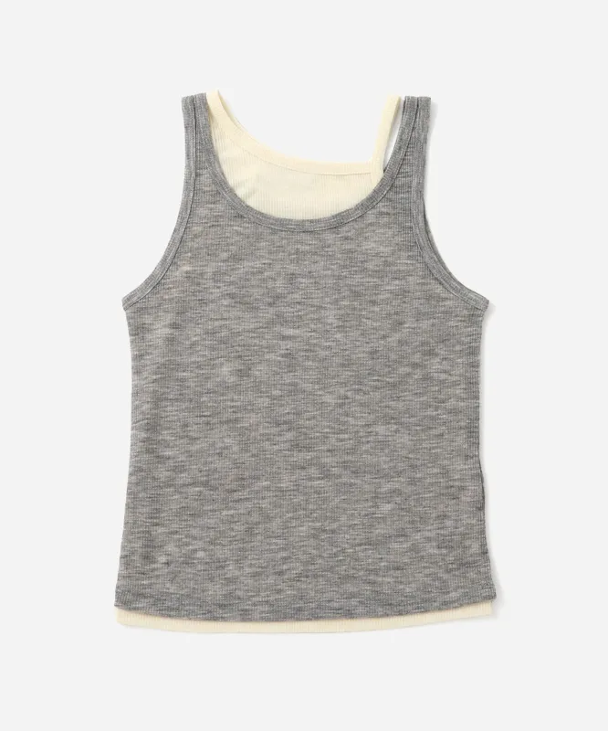 Lara Double Color Tank Top sold by Saturdays New York City
