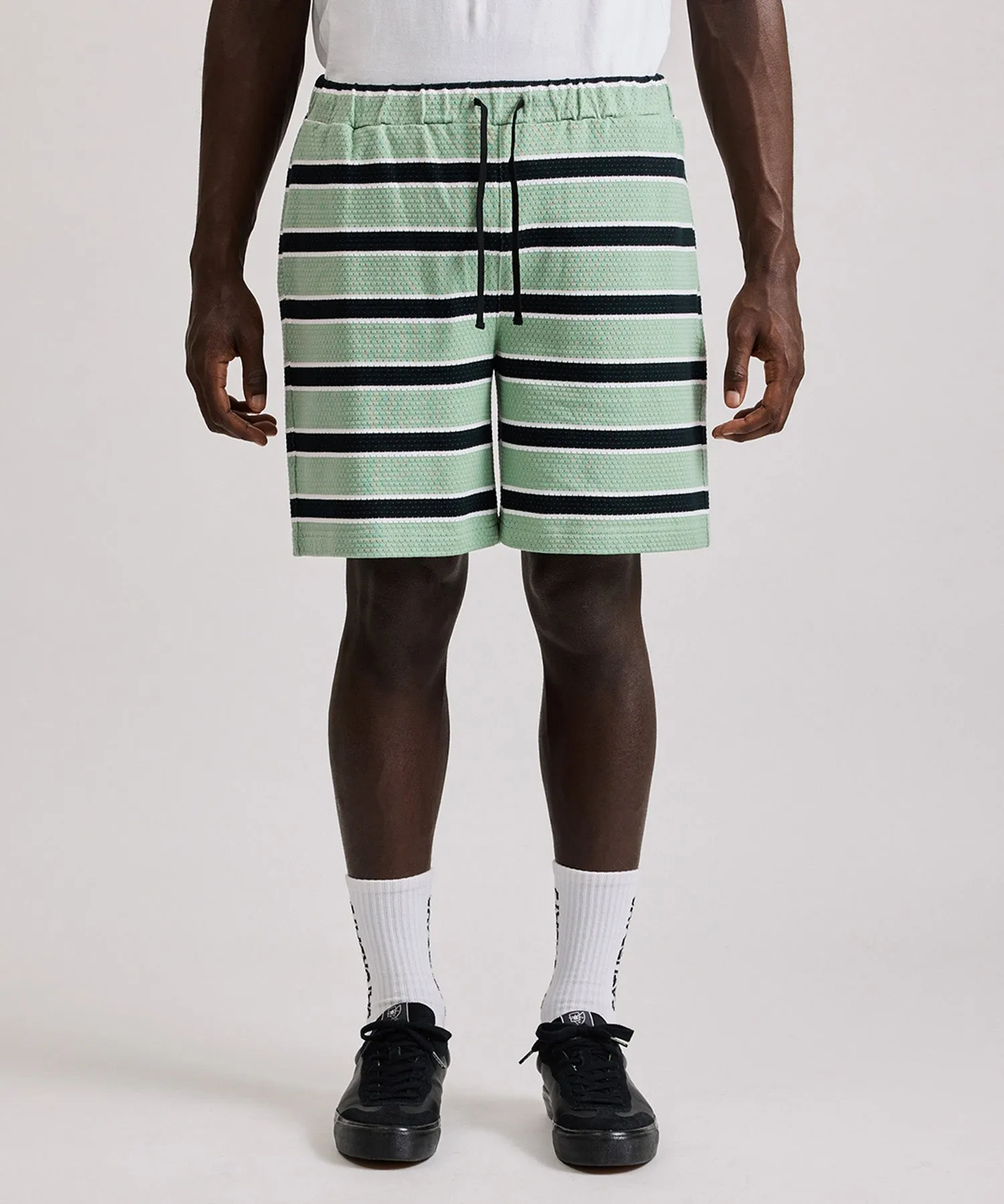 Mesh Border Stripe Shorts sold by Saturdays New York City product image thumbnail 2