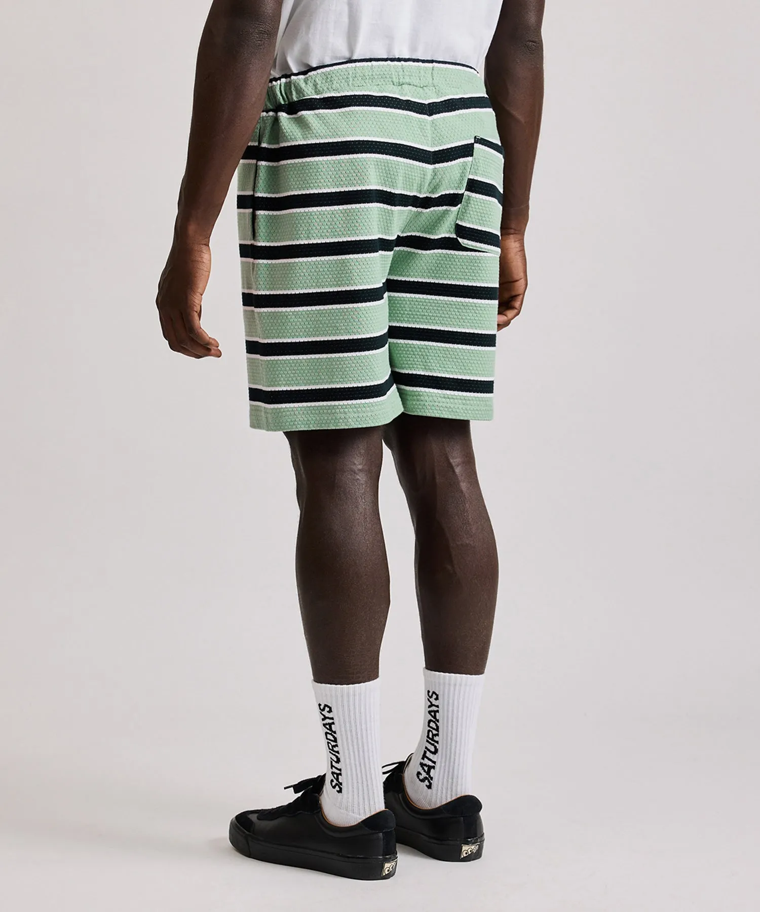 Mesh Border Stripe Shorts sold by Saturdays New York City product image thumbnail 3