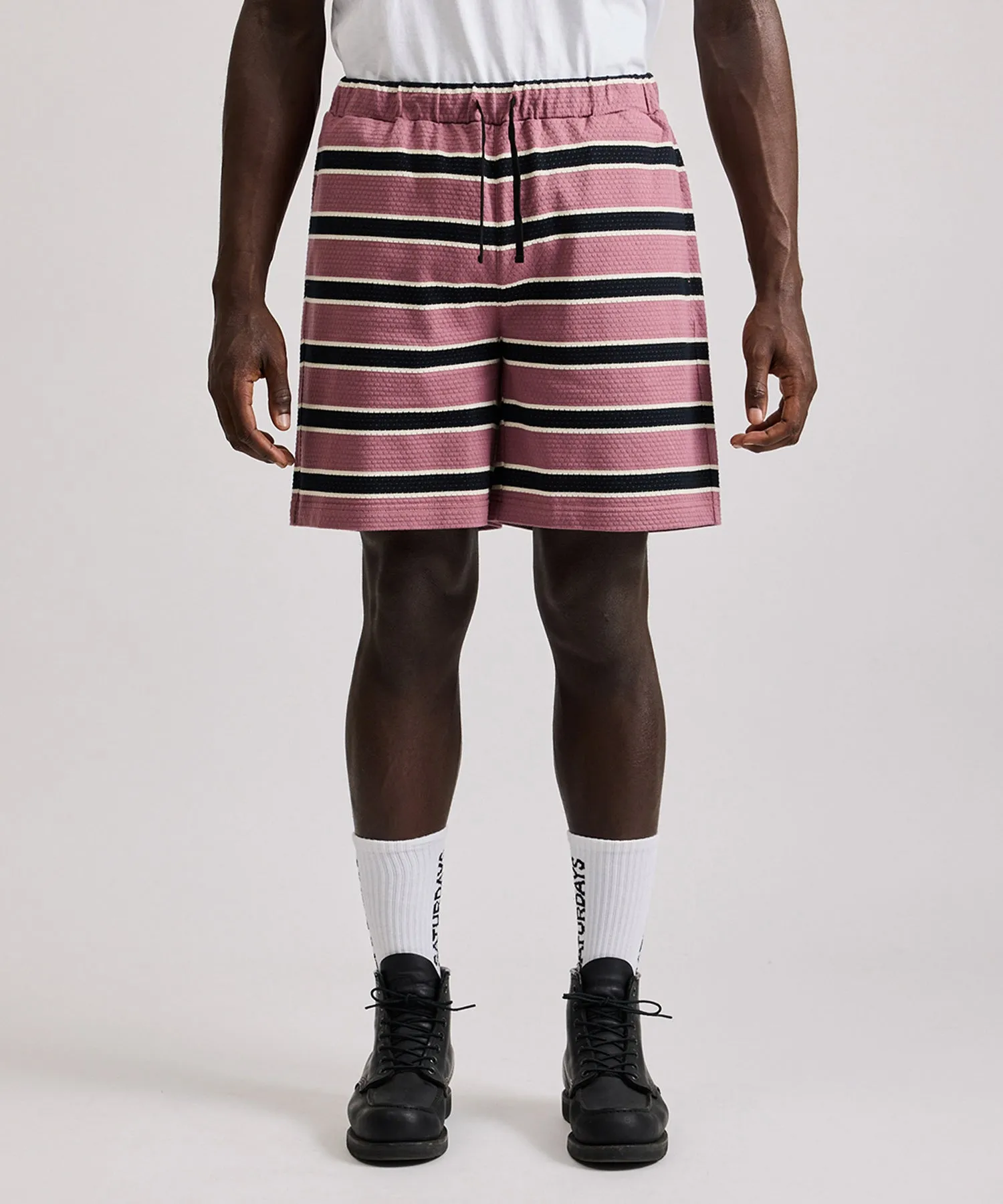 Mesh Border Stripe Shorts sold by Saturdays New York City product image thumbnail 2