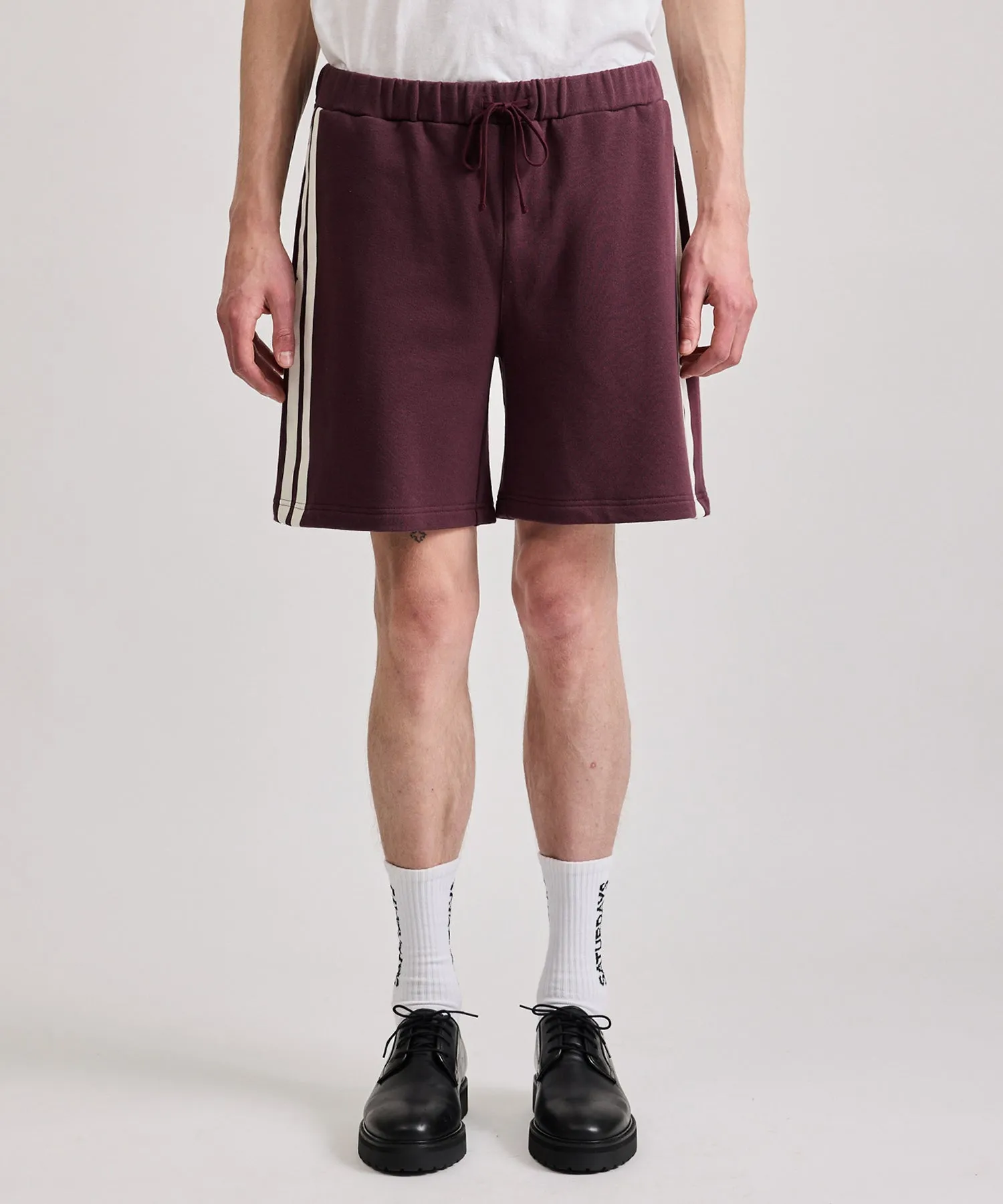 Varsity Striped Sweat Shorts sold by Saturdays New York City product image thumbnail 2