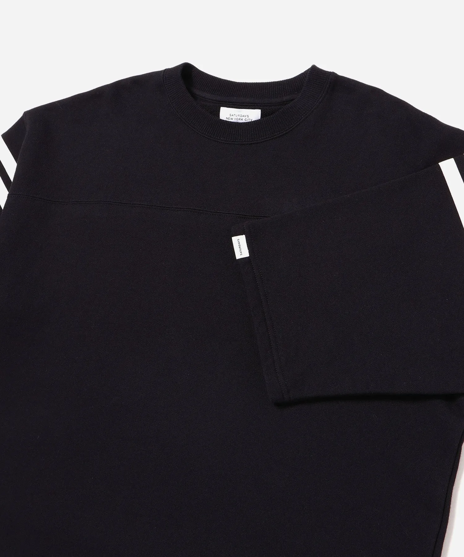 Striped Varsity Half Sleeve Sweat sold by Saturdays New York City product image thumbnail 4