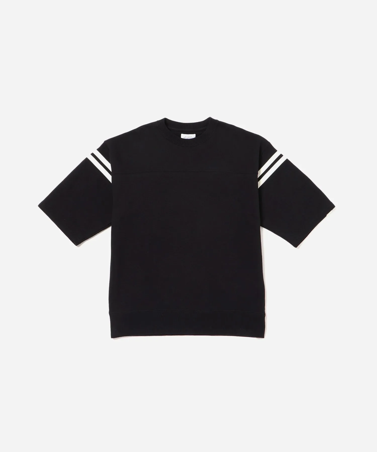 Striped Varsity Half Sleeve Sweat sold by Saturdays New York City