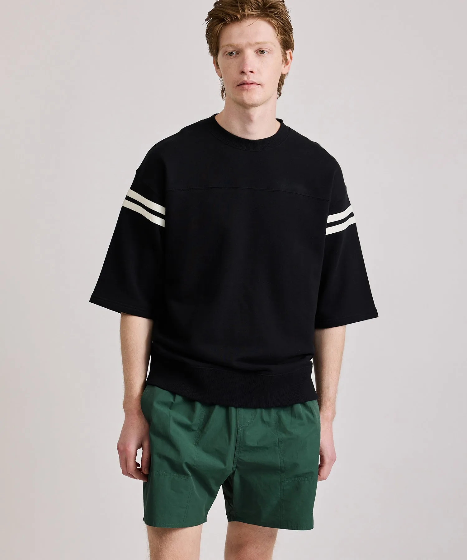 Striped Varsity Half Sleeve Sweat sold by Saturdays New York City product image thumbnail 2