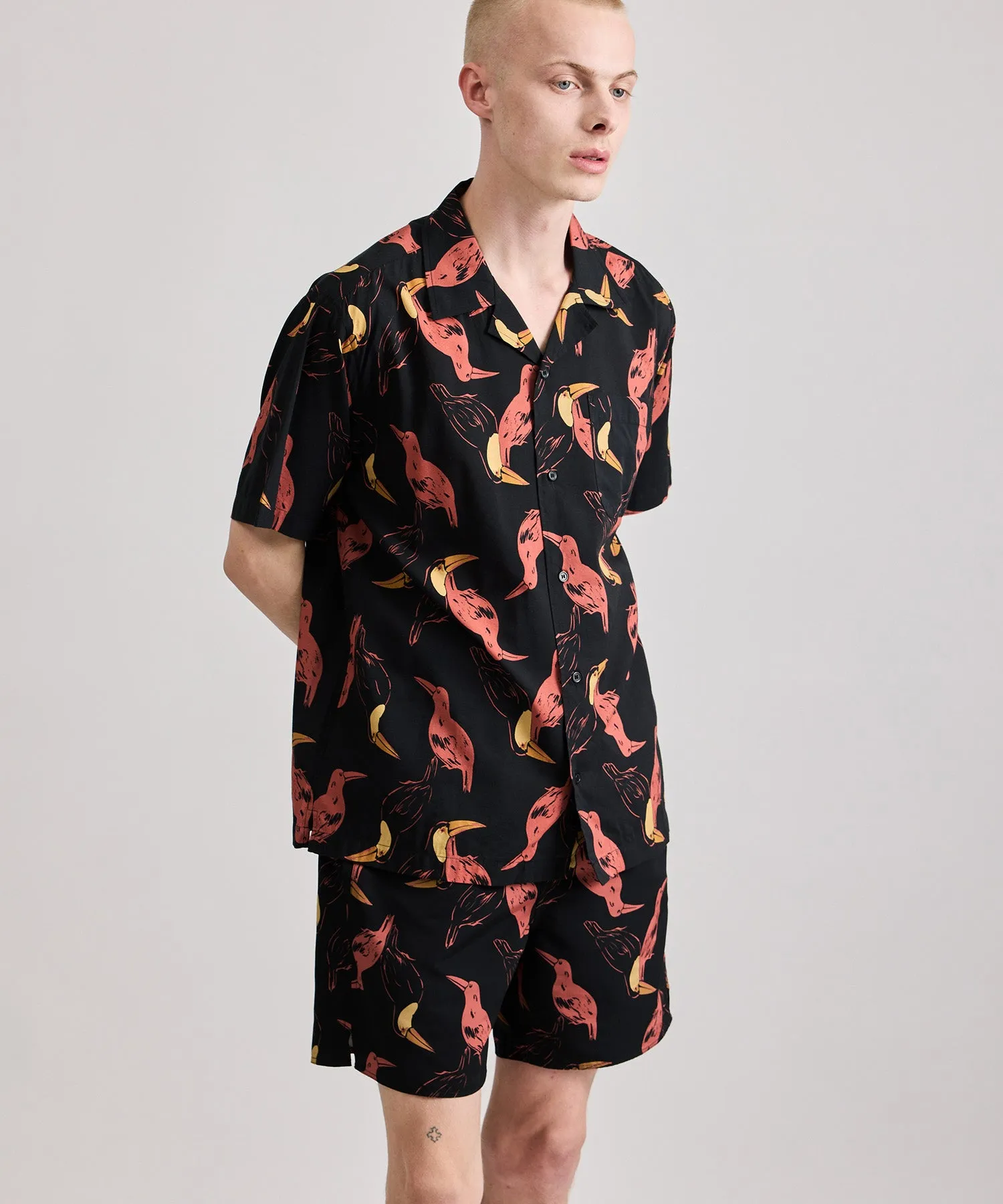Canty Bird Printed Short Sleeve Shirt sold by Saturdays New York City product image thumbnail 2