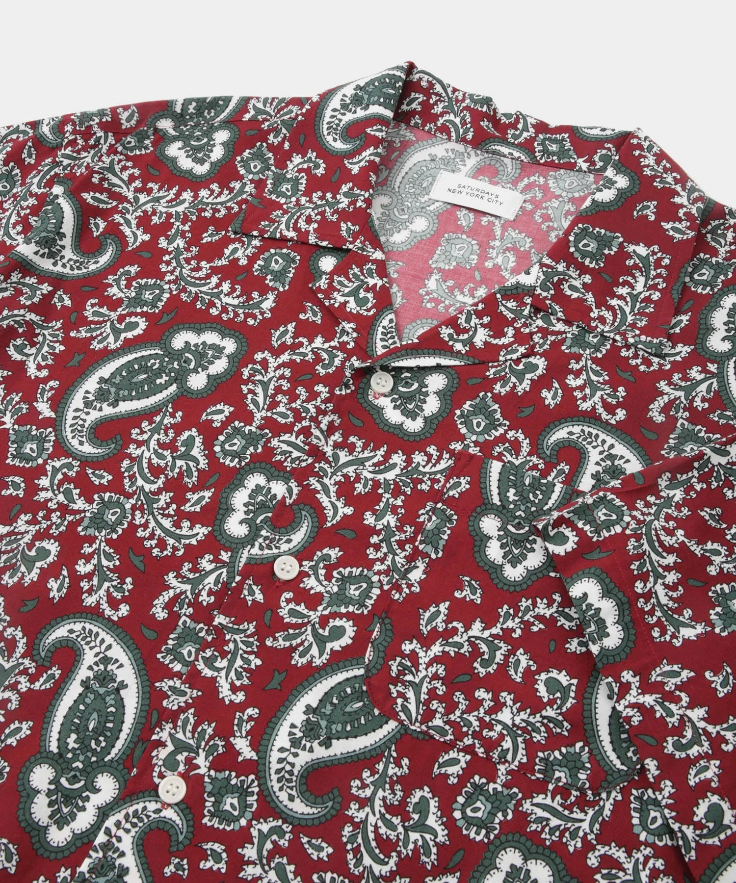 Canty Paisley Short Sleeve Shirt sold by Saturdays New York City product image thumbnail 4