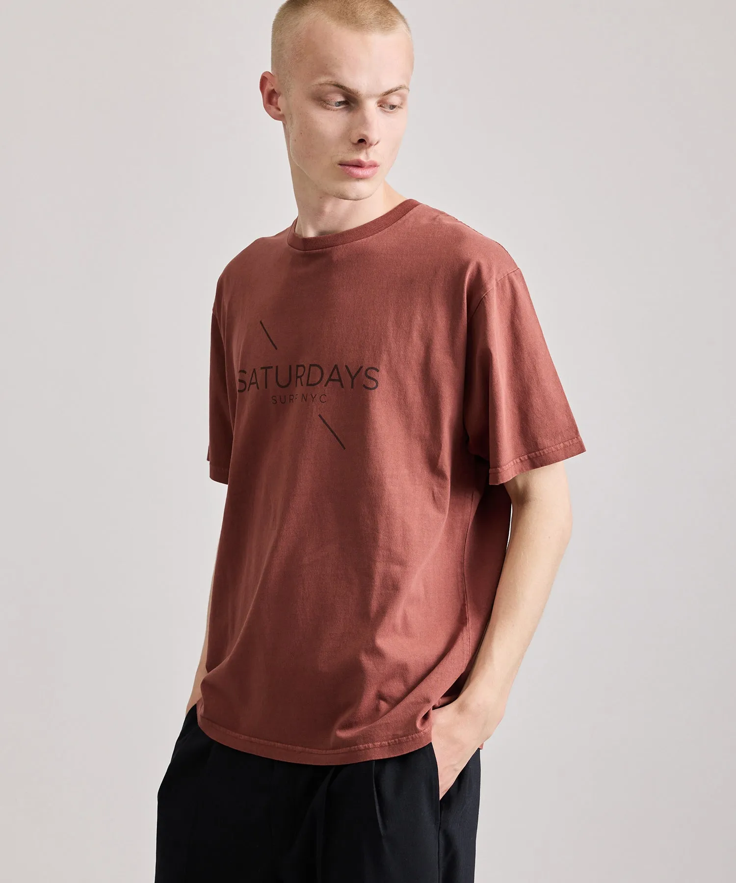 Pigment Dyed Surf Short Sleeve Tee sold by Saturdays New York City product image thumbnail 2