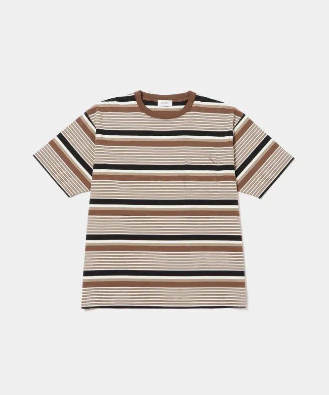 Multi Stripe Relaxed Short Sleeve Tee sold by Saturdays New York City