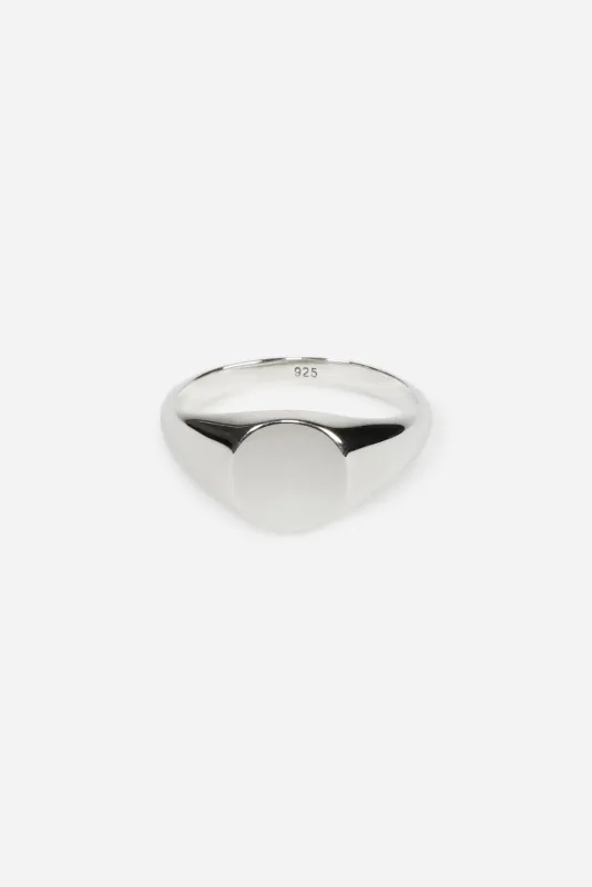 Type 018 Portrait Signet Ring 925 Sterling Silver sold by Saturdays New York City