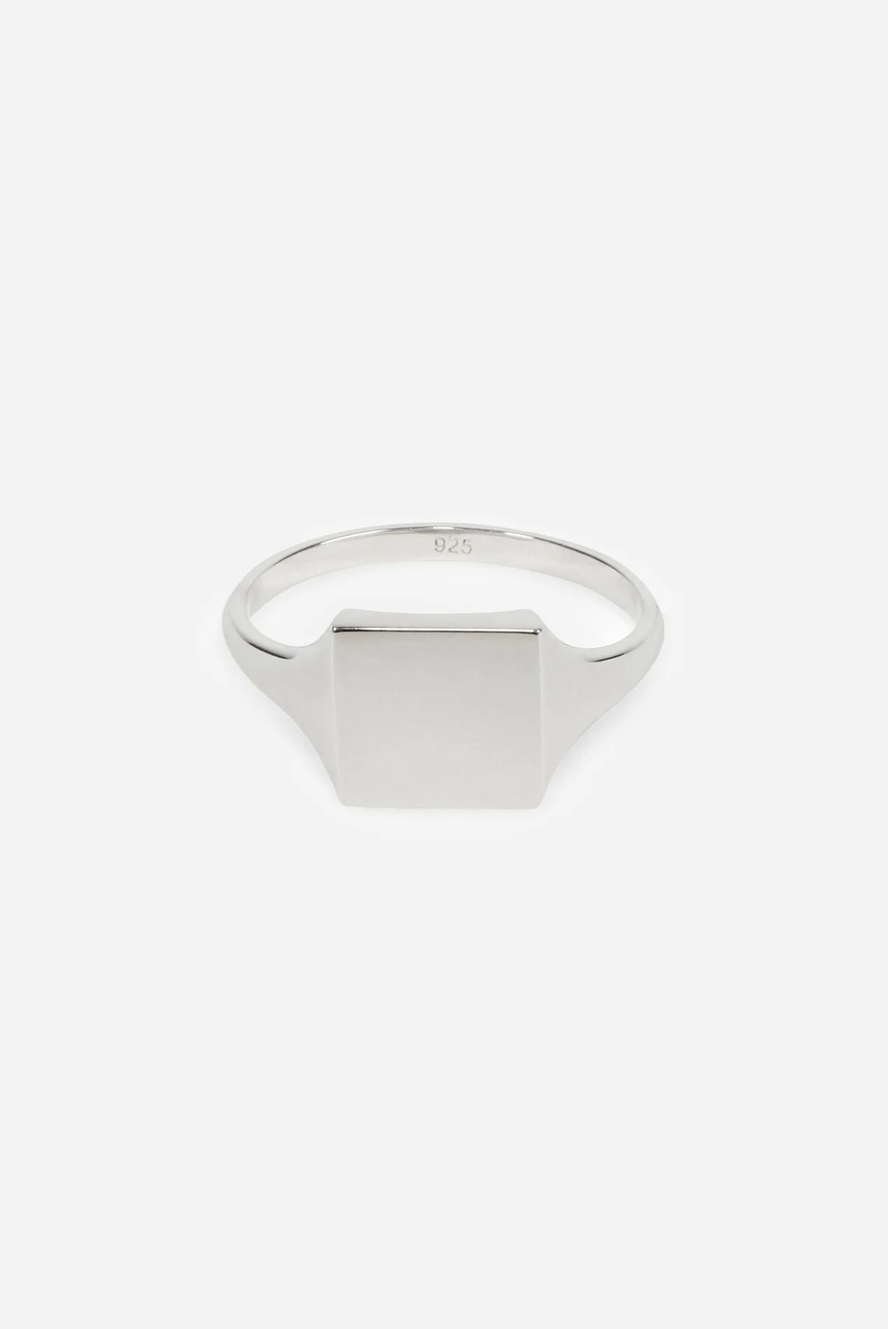 Type 011 Slim Square Signet 925 Sterling Silver sold by Saturdays New York City